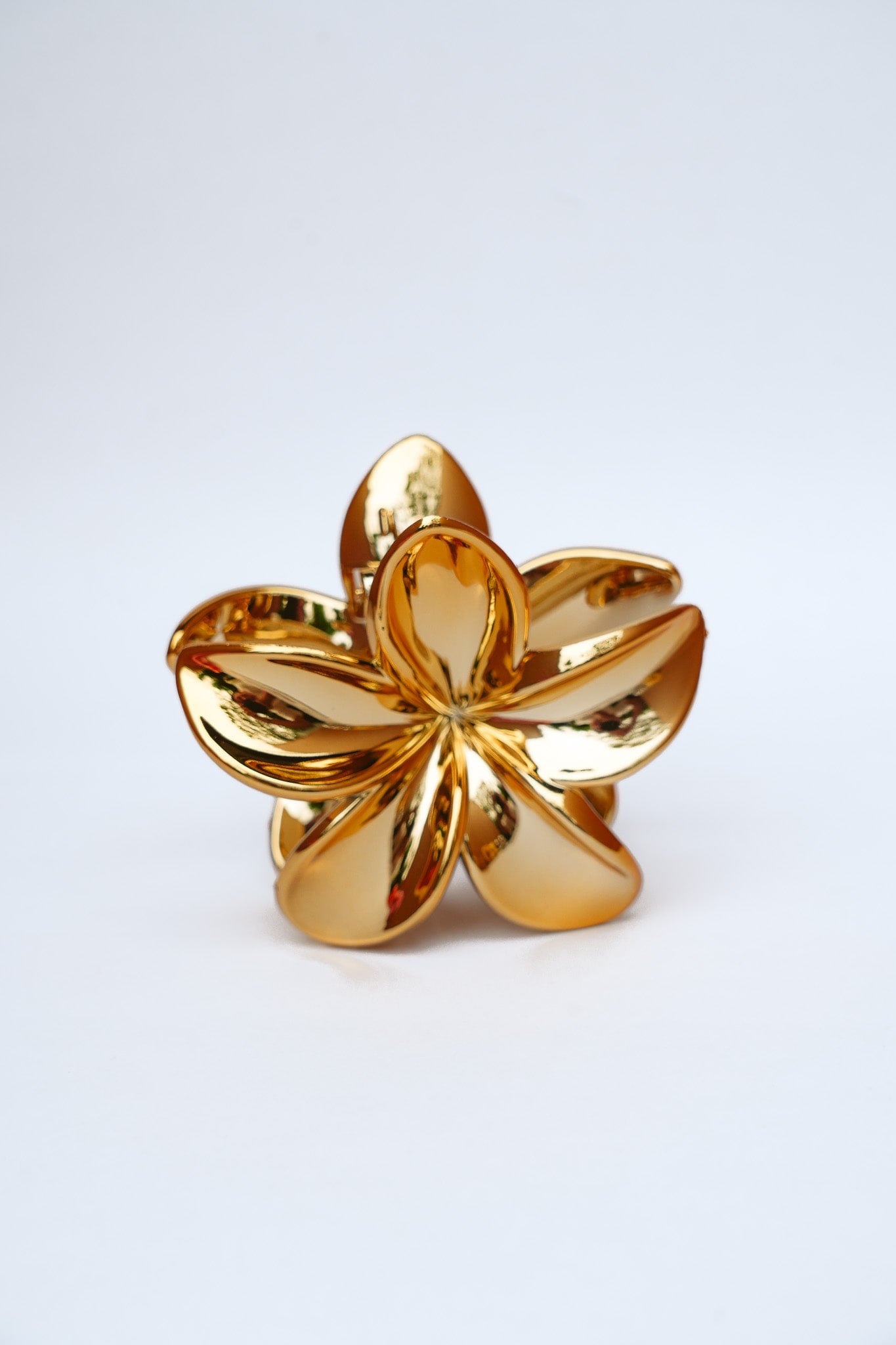 FRANGIPANI HAIR CLIPS - GOLD