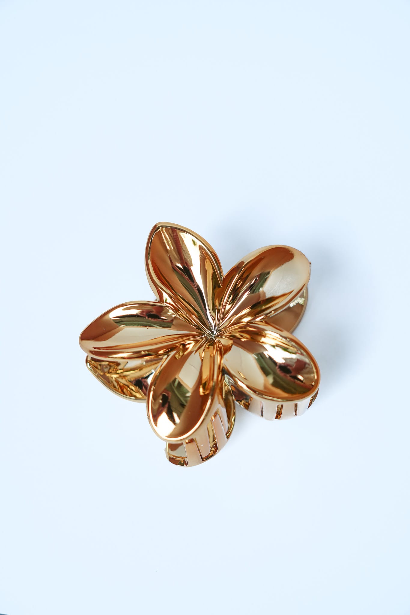 FRANGIPANI HAIR CLIPS - GOLD