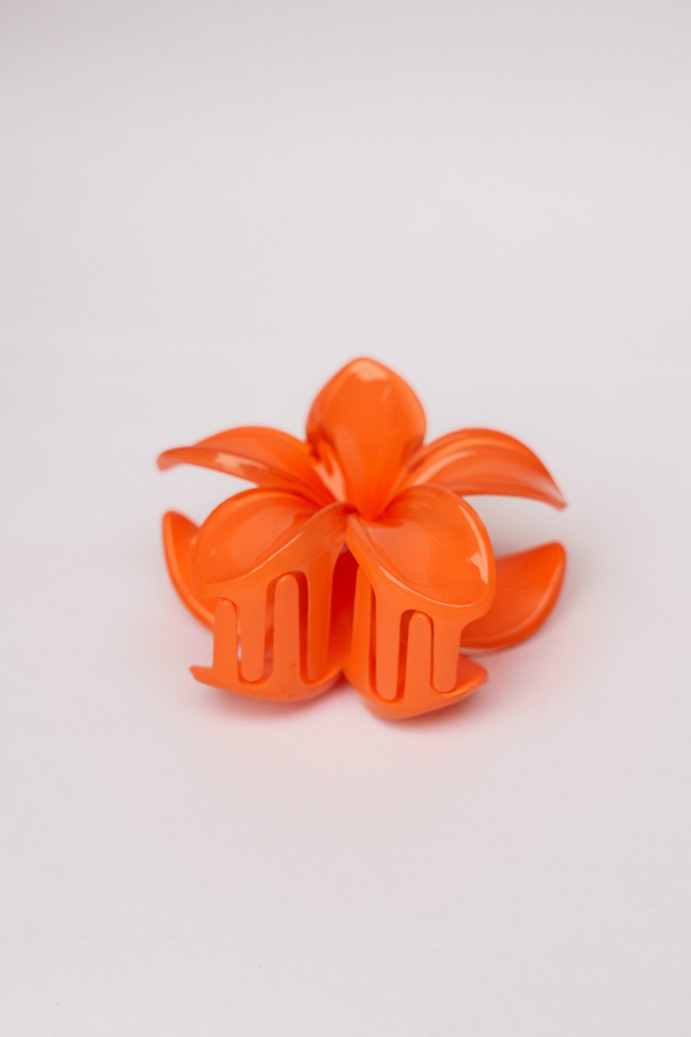 FRANGIPANI HAIR CLIPS - BRIGHT ORANGE