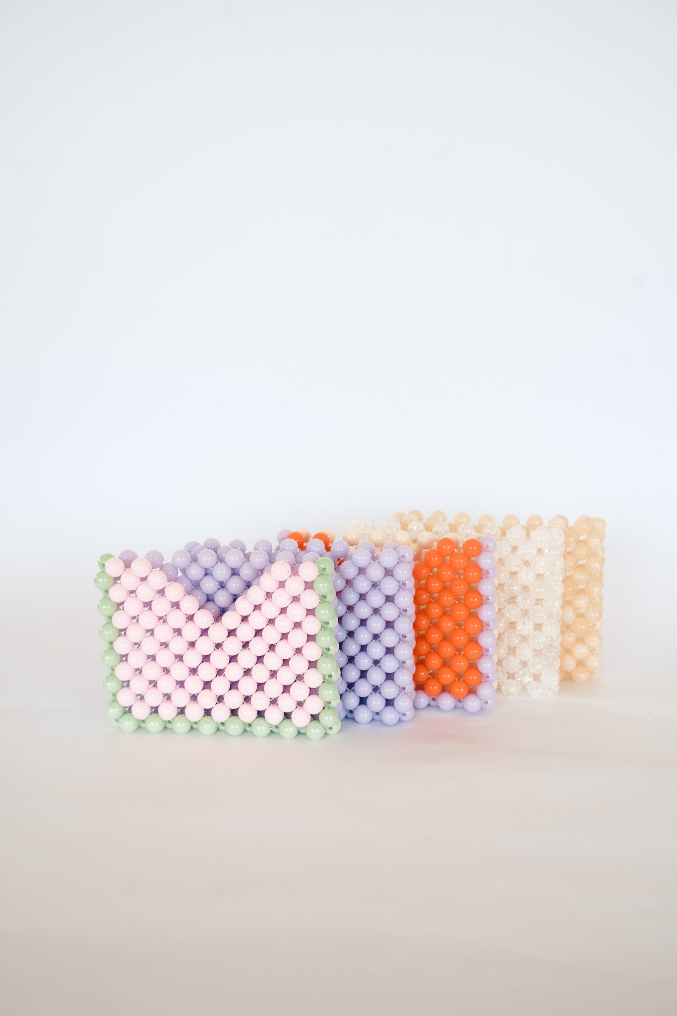 BEADED CARD HOLDER - BEIGE by HIBISCUS THE LABEL - Shop at Black Salt Co