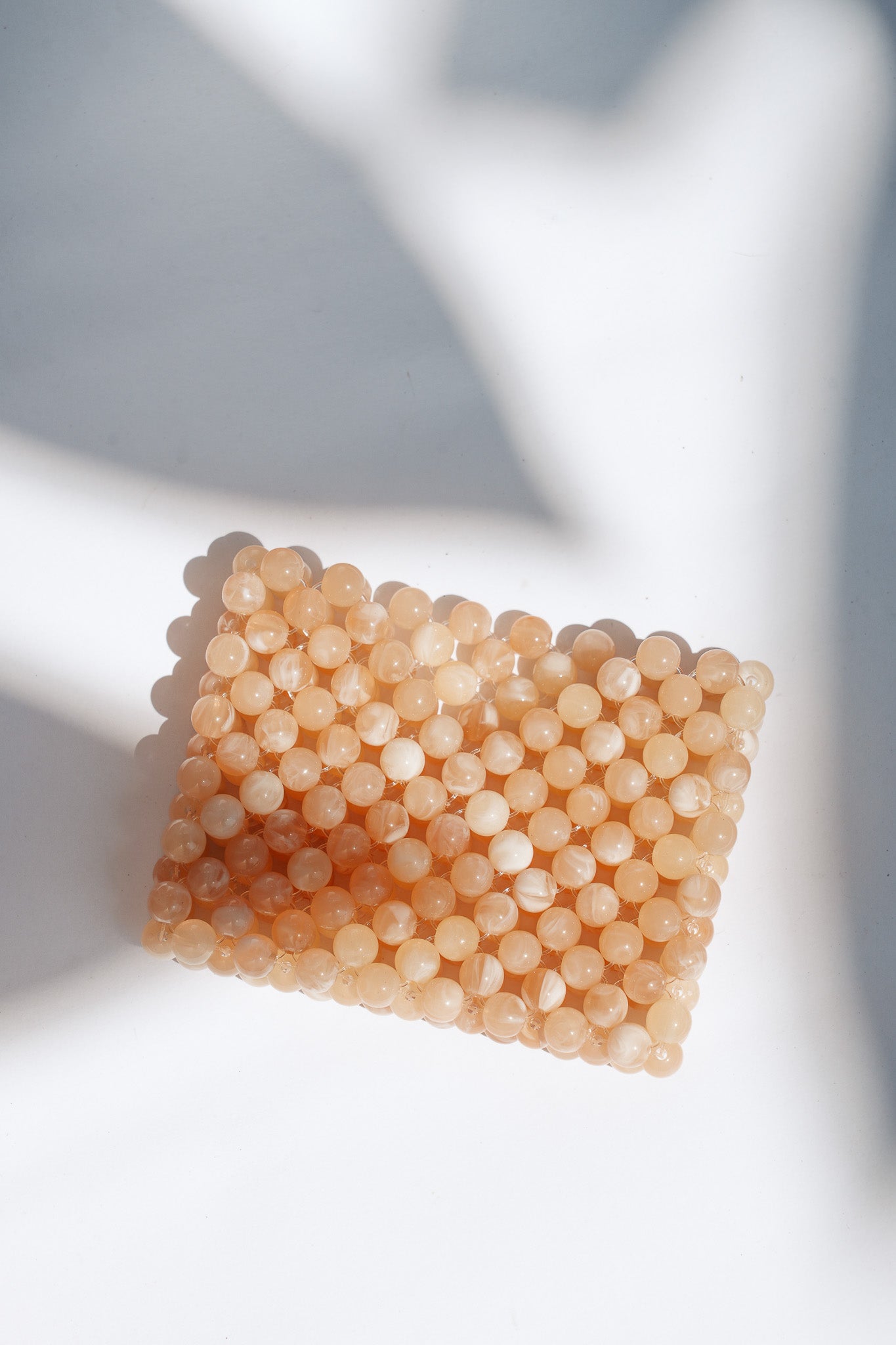 BEADED CARD HOLDER - BEIGE by HIBISCUS THE LABEL - Shop at Black Salt Co