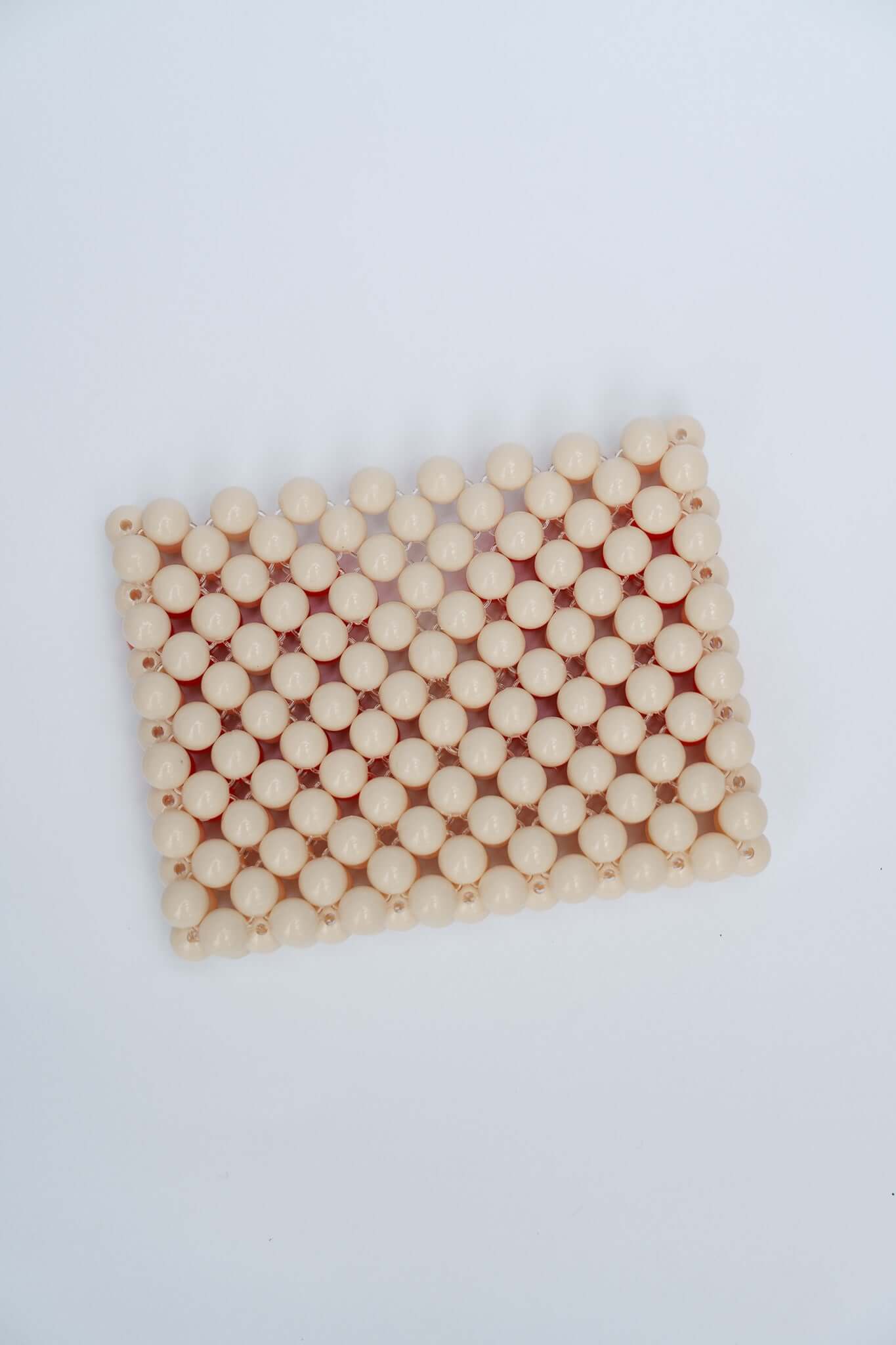 BEADED CARD HOLDER - CREAM/ORANGE by HIBISCUS THE LABEL - Shop at Black Salt Co