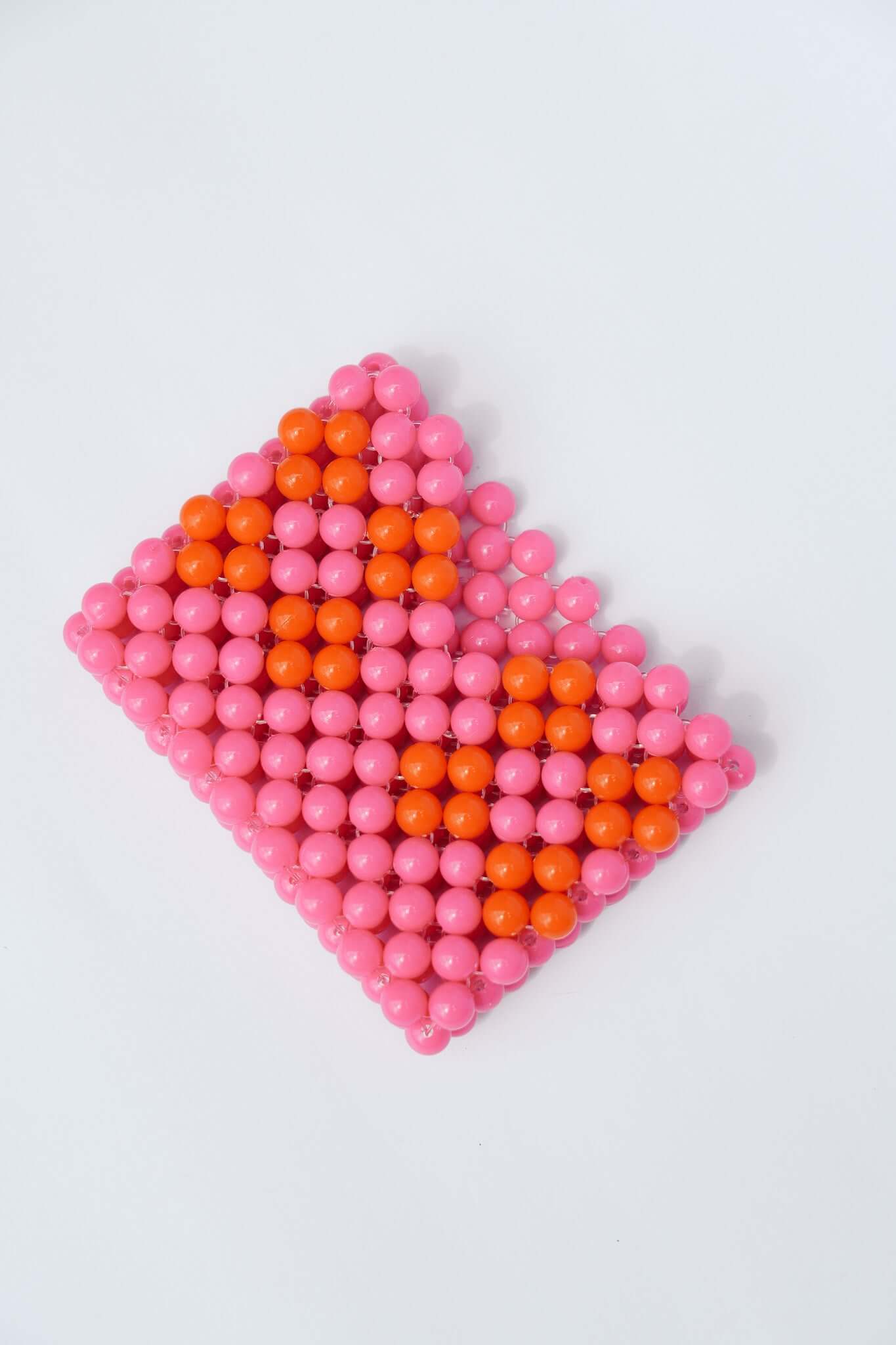 BEADED CARD HOLDER - PINK/ORANGE - HIBISCUS THE LABEL - Black Salt Co