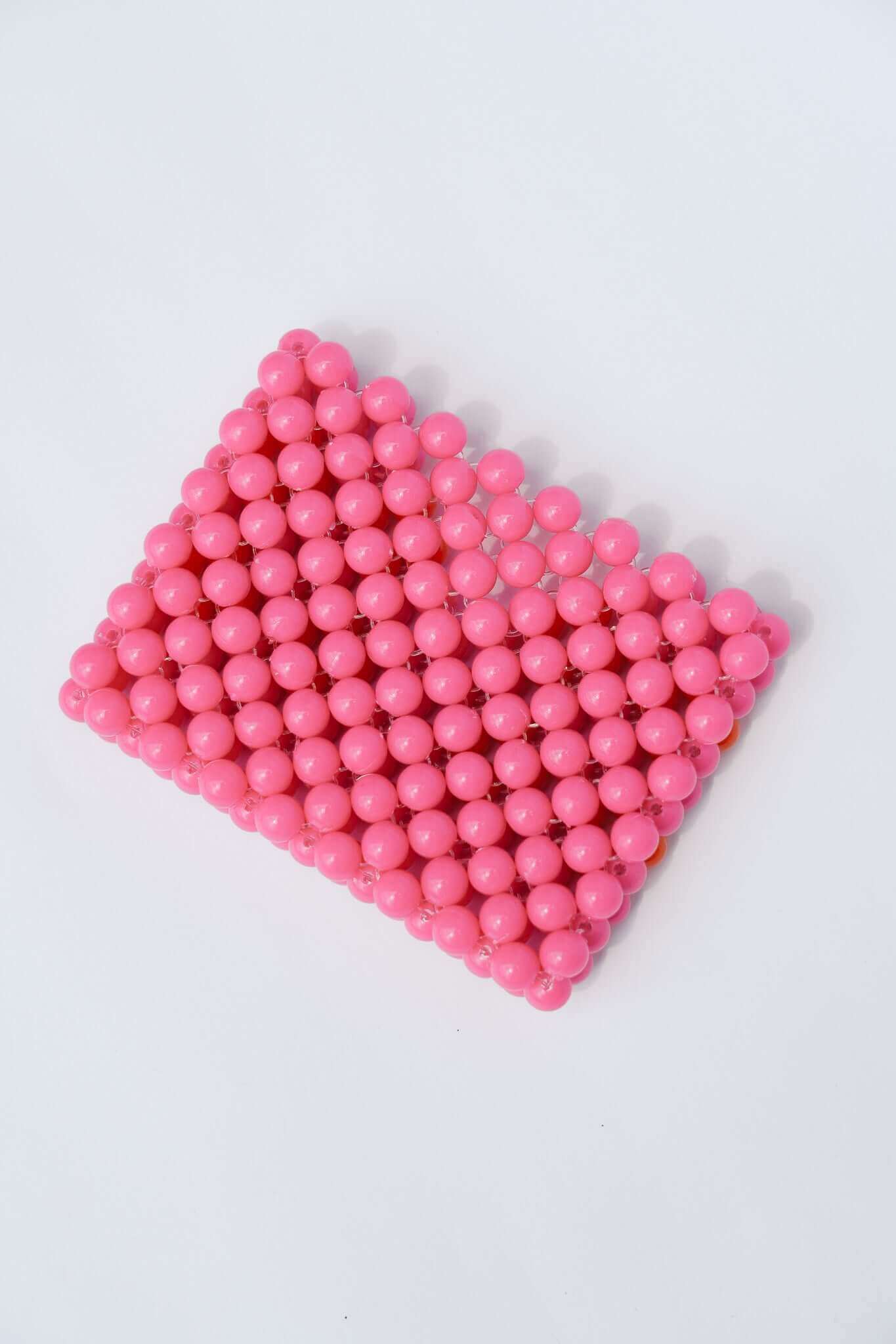 BEADED CARD HOLDER - PINK/ORANGE by HIBISCUS THE LABEL - Shop at Black Salt Co