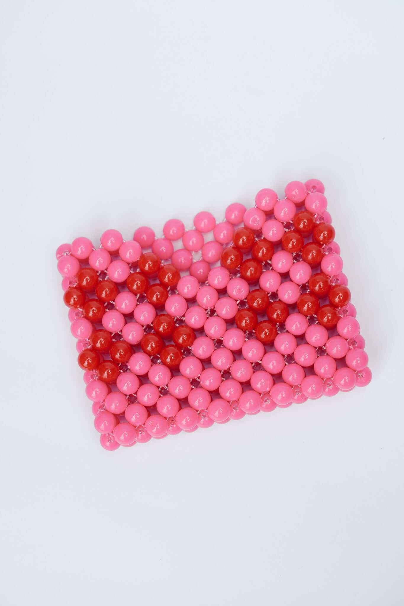 BEADED CARD HOLDER - PINK/RED by HIBISCUS THE LABEL - Shop at Black Salt Co