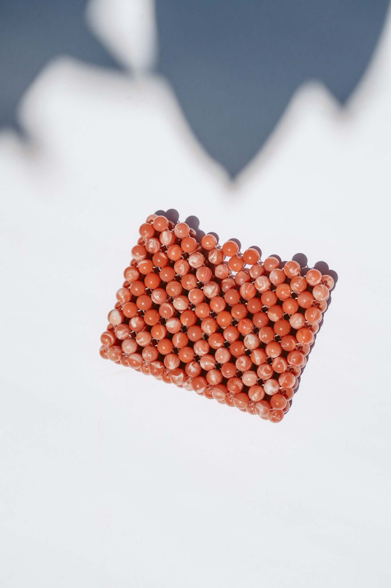 BEADED CARD HOLDER - SALMON by HIBISCUS THE LABEL - Shop at Black Salt Co