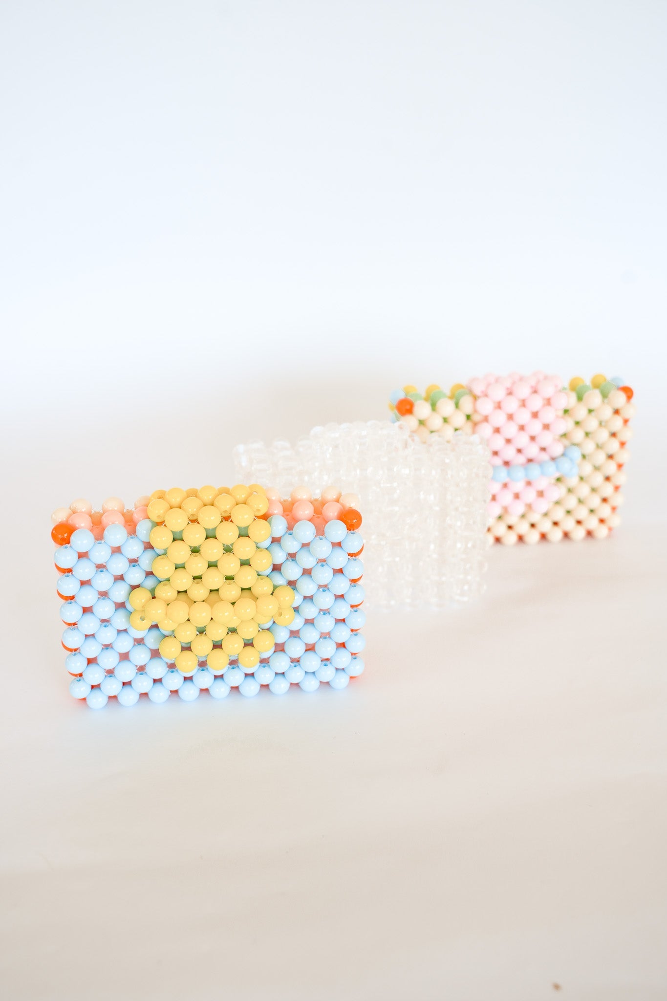 BEADED CARD PURSE - CLEAR by HIBISCUS THE LABEL Designer Homewares Furniture Australia