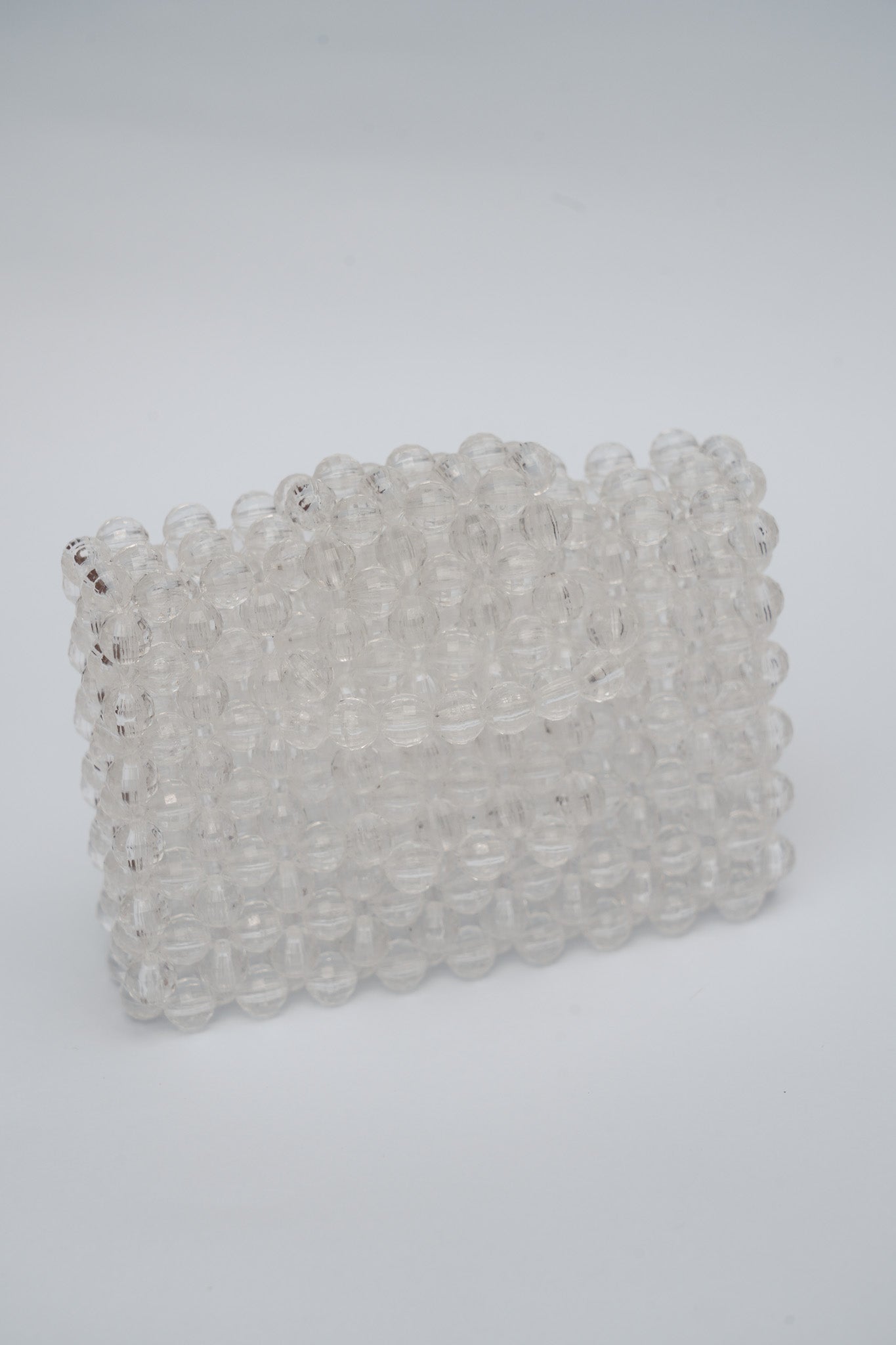 BEADED CARD PURSE - CLEAR by HIBISCUS THE LABEL Designer Homewares Furniture Australia