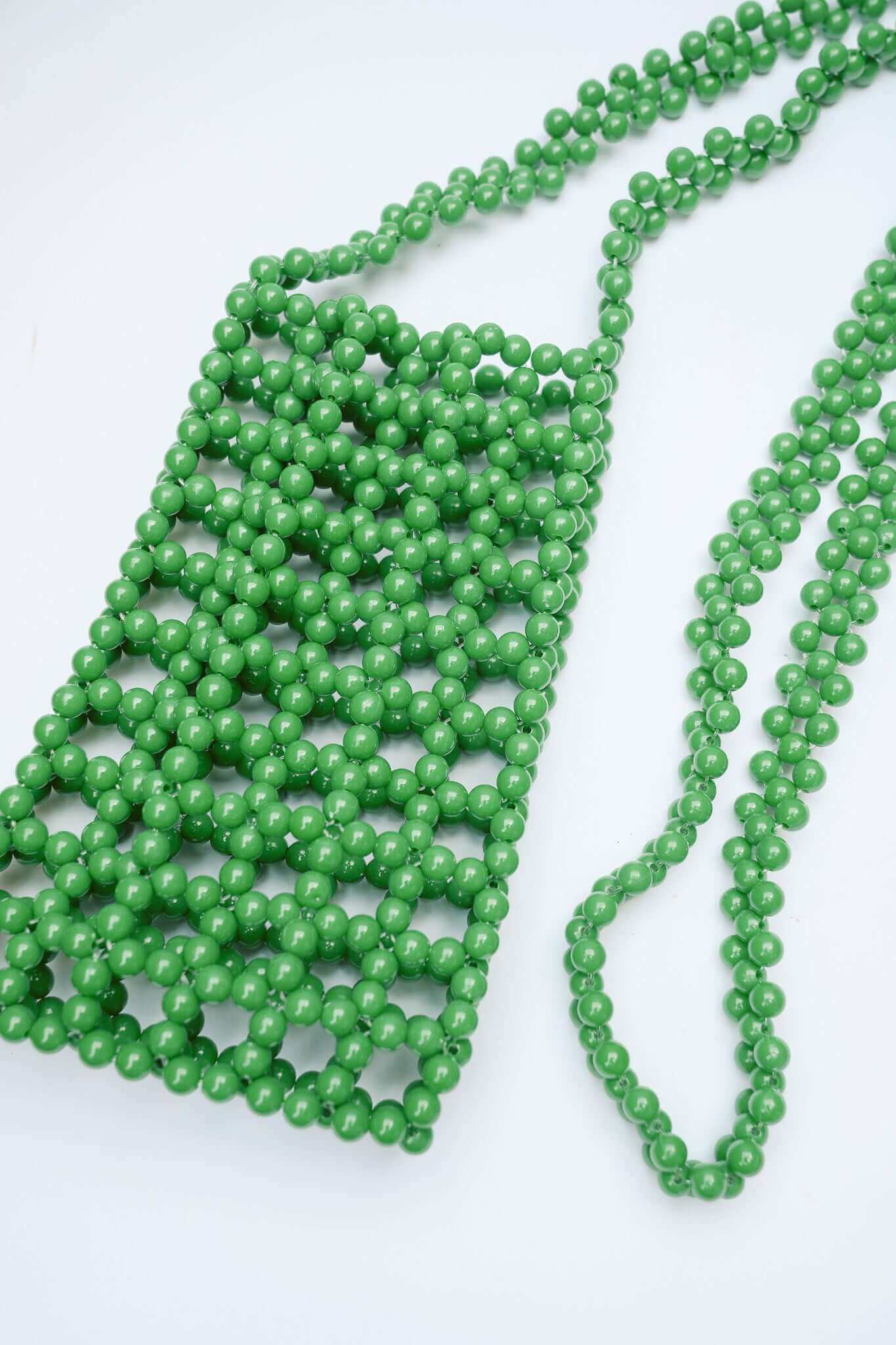 BEADED PHONE BAG - GREEN by HIBISCUS THE LABEL - Shop at Black Salt Co