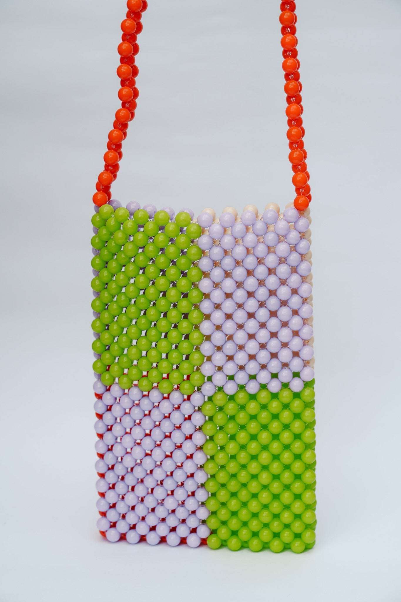 BEADED PHONE BAG - ORANGE/PURPLE/GREEN by HIBISCUS THE LABEL - Shop at Black Salt Co