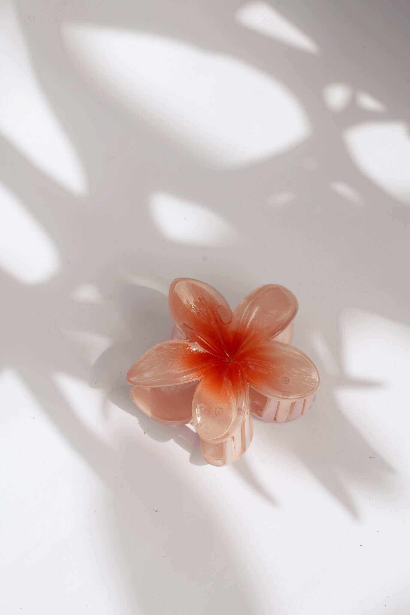 FRANGIPANI HAIR CLIPS - ORANGE - HIBISCUS THE LABEL - Black Salt Co