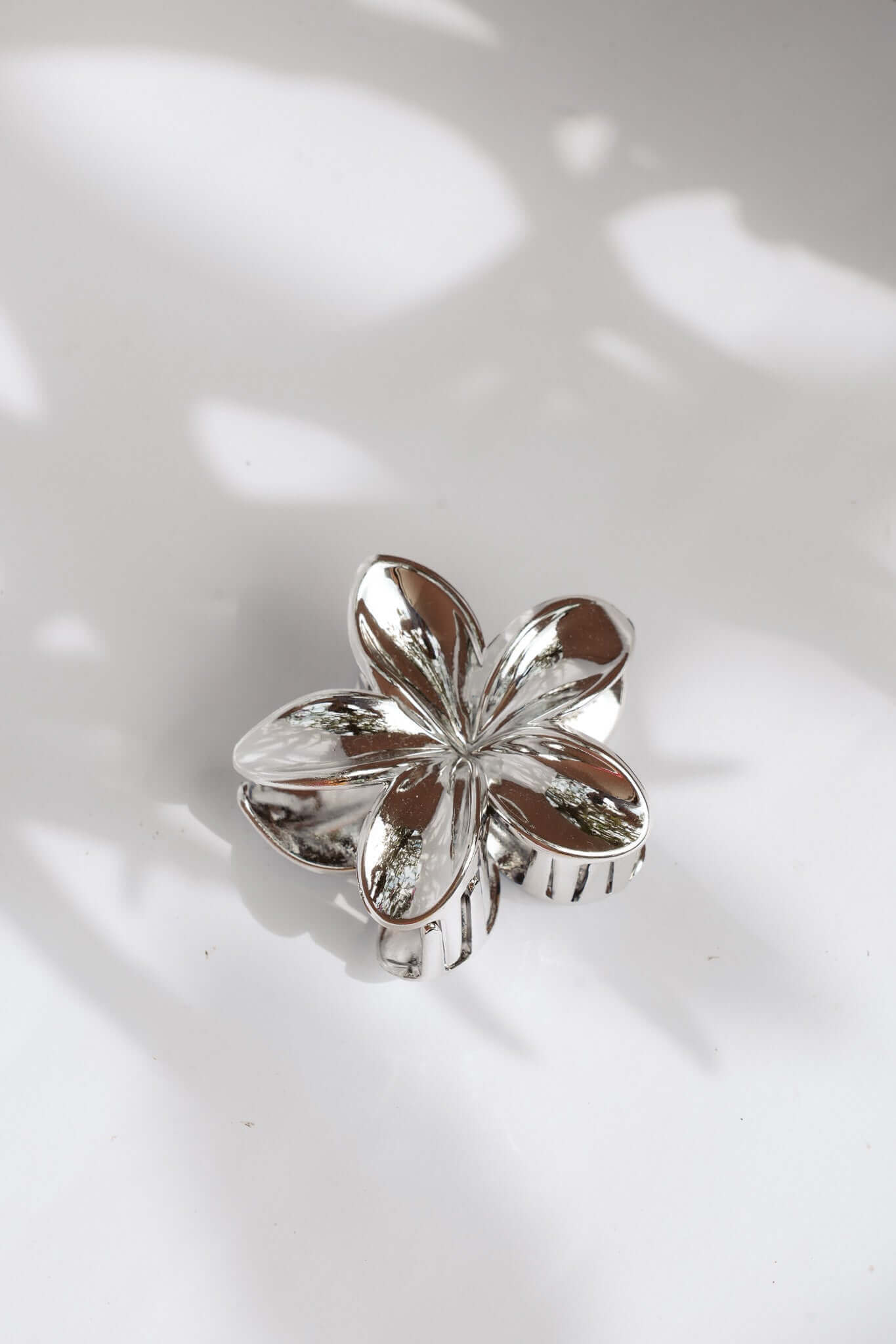 FRANGIPANI HAIR CLIPS - SILVER by HIBISCUS THE LABEL - Shop at Black Salt Co