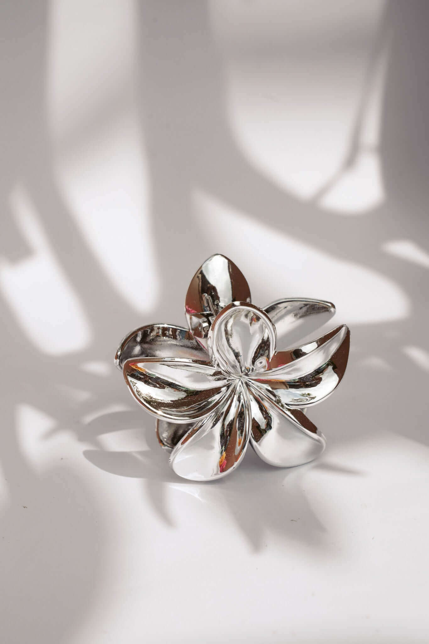 FRANGIPANI HAIR CLIPS - SILVER by HIBISCUS THE LABEL - Shop at Black Salt Co