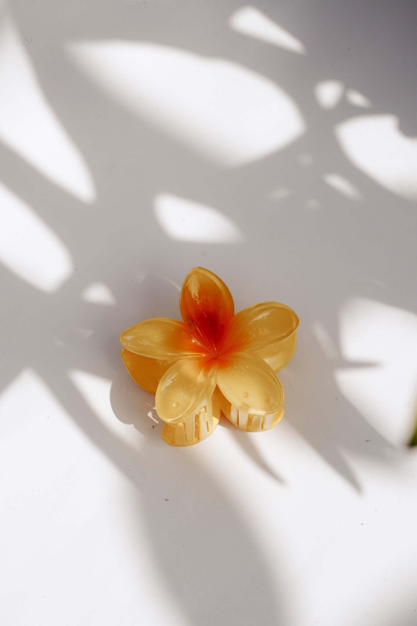 FRANGIPANI HAIR CLIPS - YELLOW by HIBISCUS THE LABEL Designer Homewares Furniture Australia