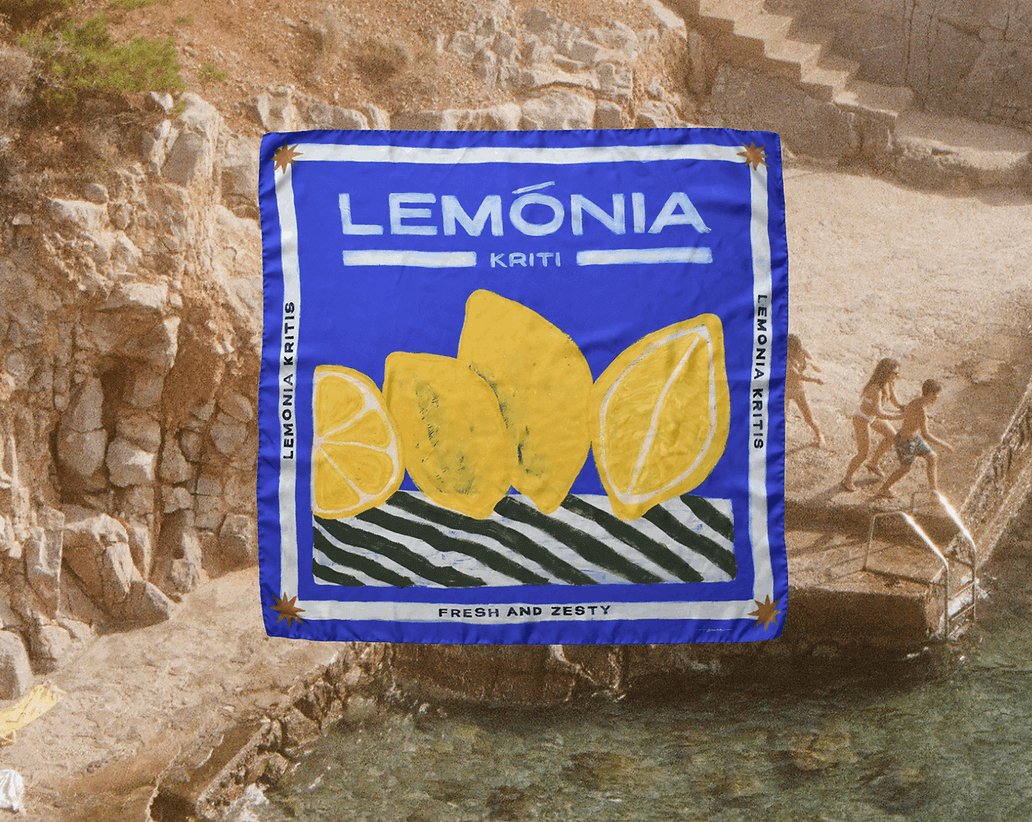 Lemonia Silk Travel Scarf by ATLAS THE COLLECTIVE - Shop at Black Salt Co