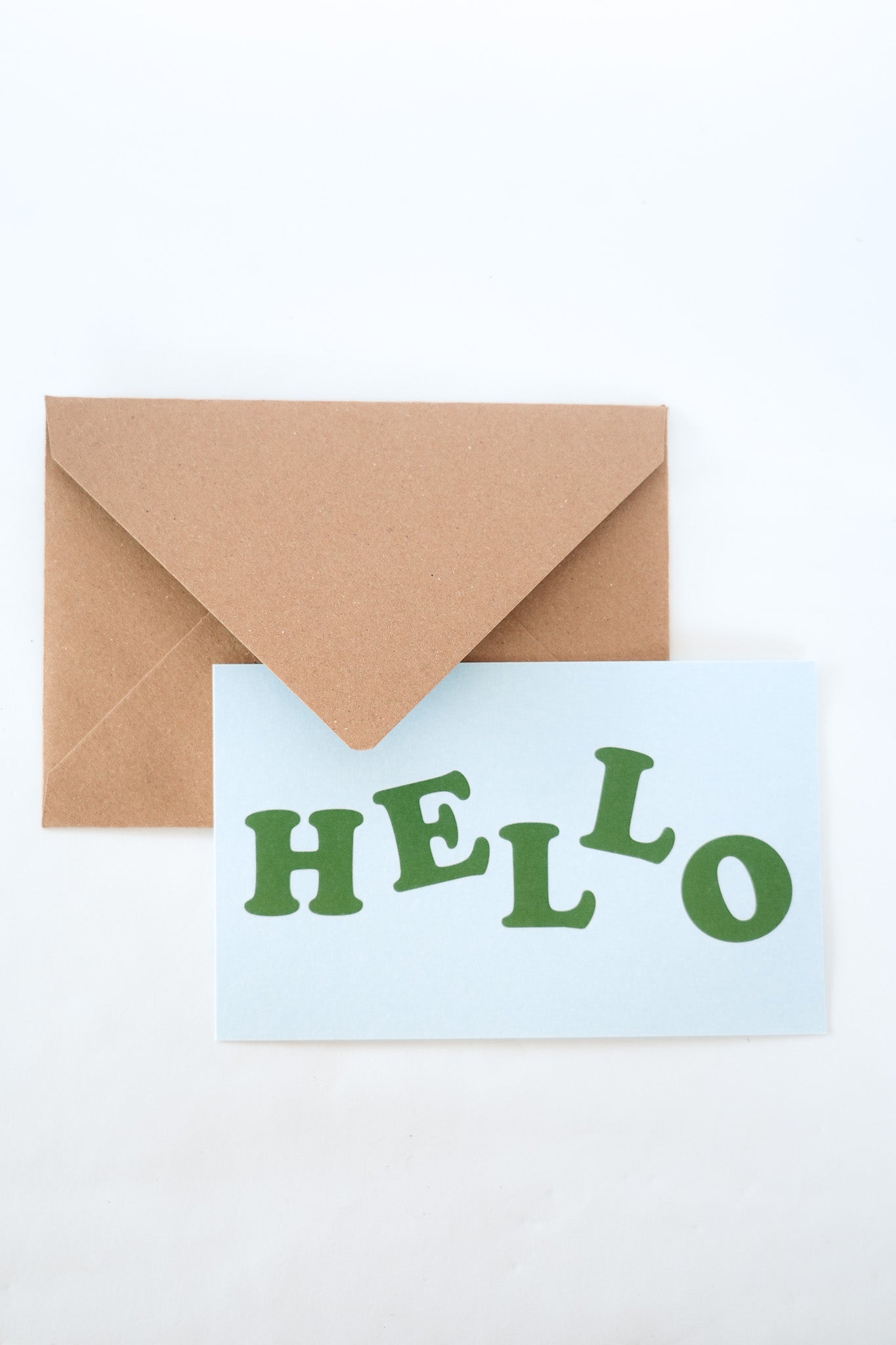 NOTE GREETING CARD - HELLO by HIBISCUS THE LABEL Designer Homewares Furniture Australia