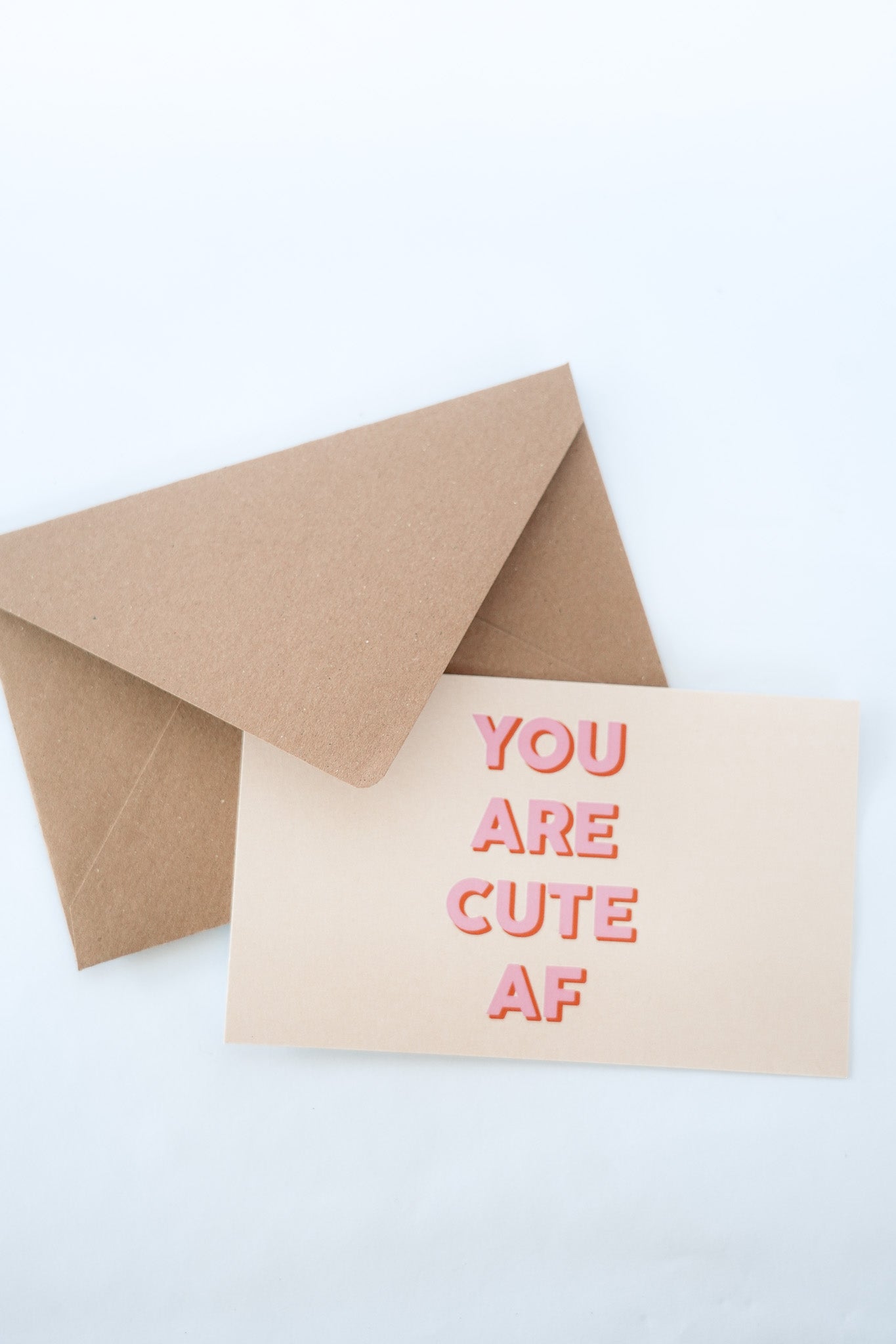 NOTE GREETING CARD - YOU ARE CUTE AF by Black Salt Co Sale - Shop at Black Salt Co