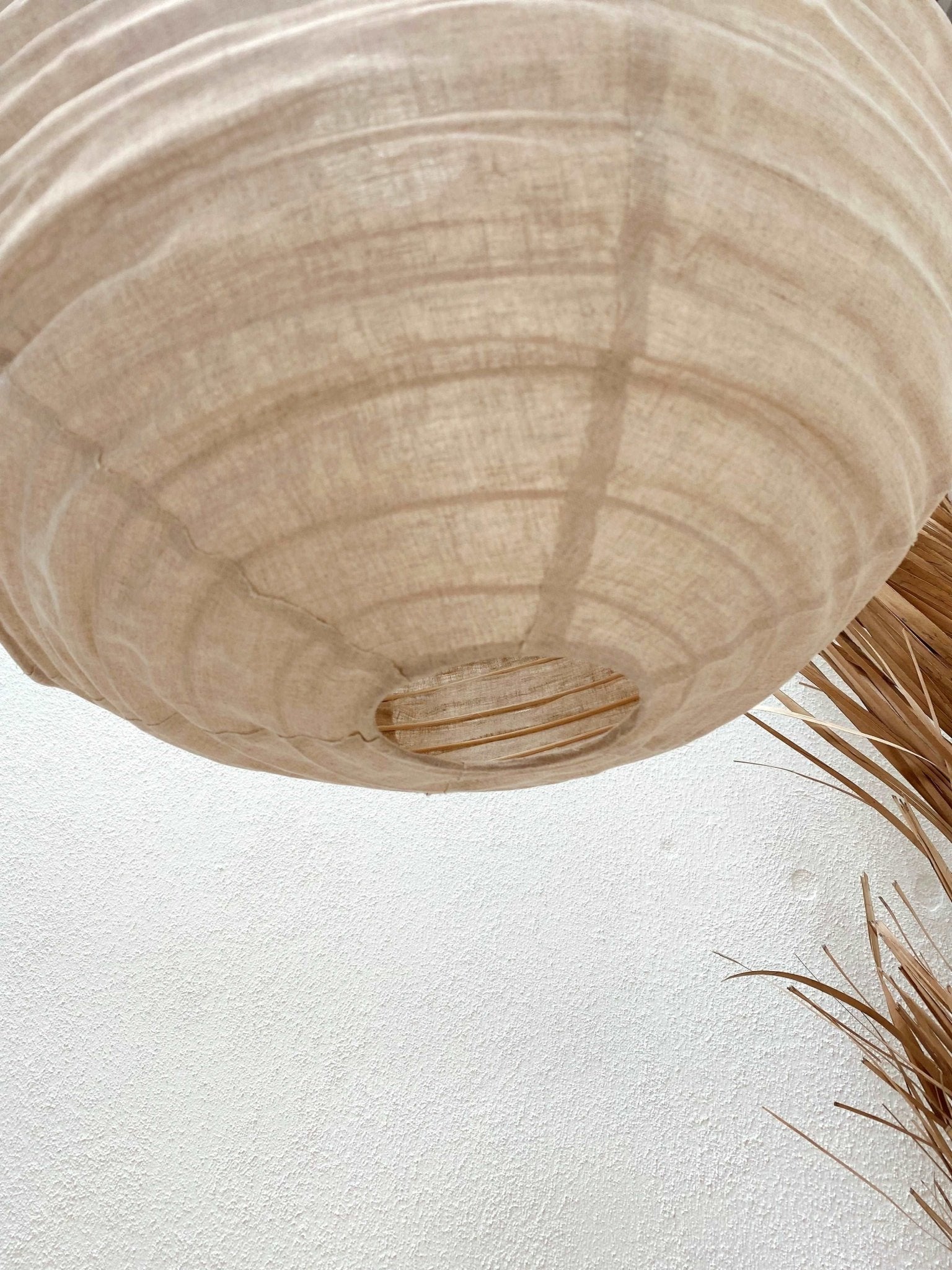 THE ATHENA LINEN PENDANT Style: Pear Color: Natural by BLACK SALT CO Designer Homewares Furniture Australia