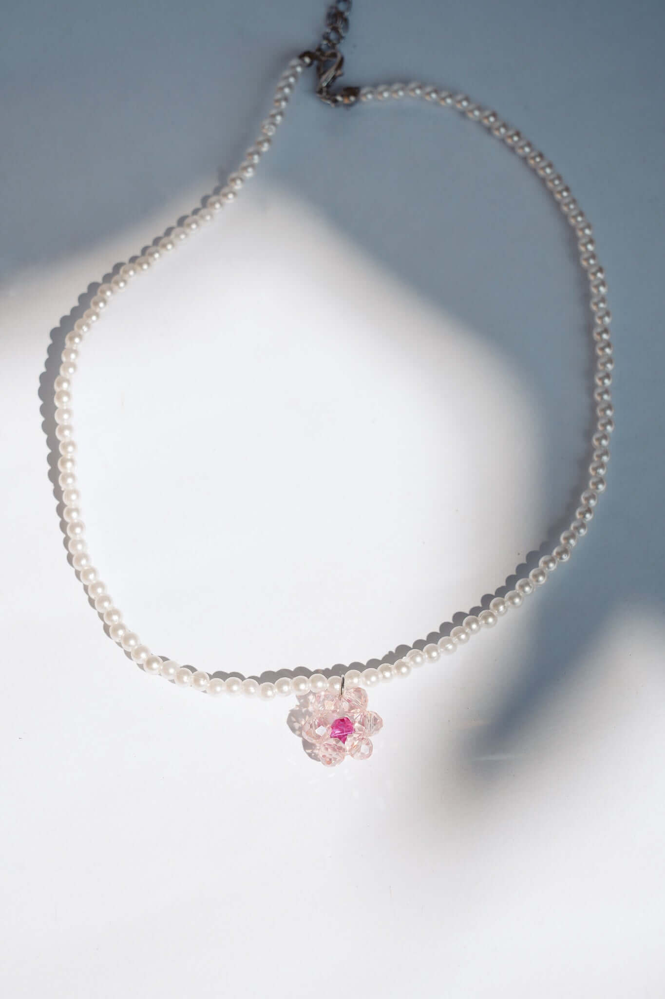 THE BEADED FLOWER NECKLACE Color: Pink by HIBISCUS THE LABEL Designer Homewares Furniture Australia