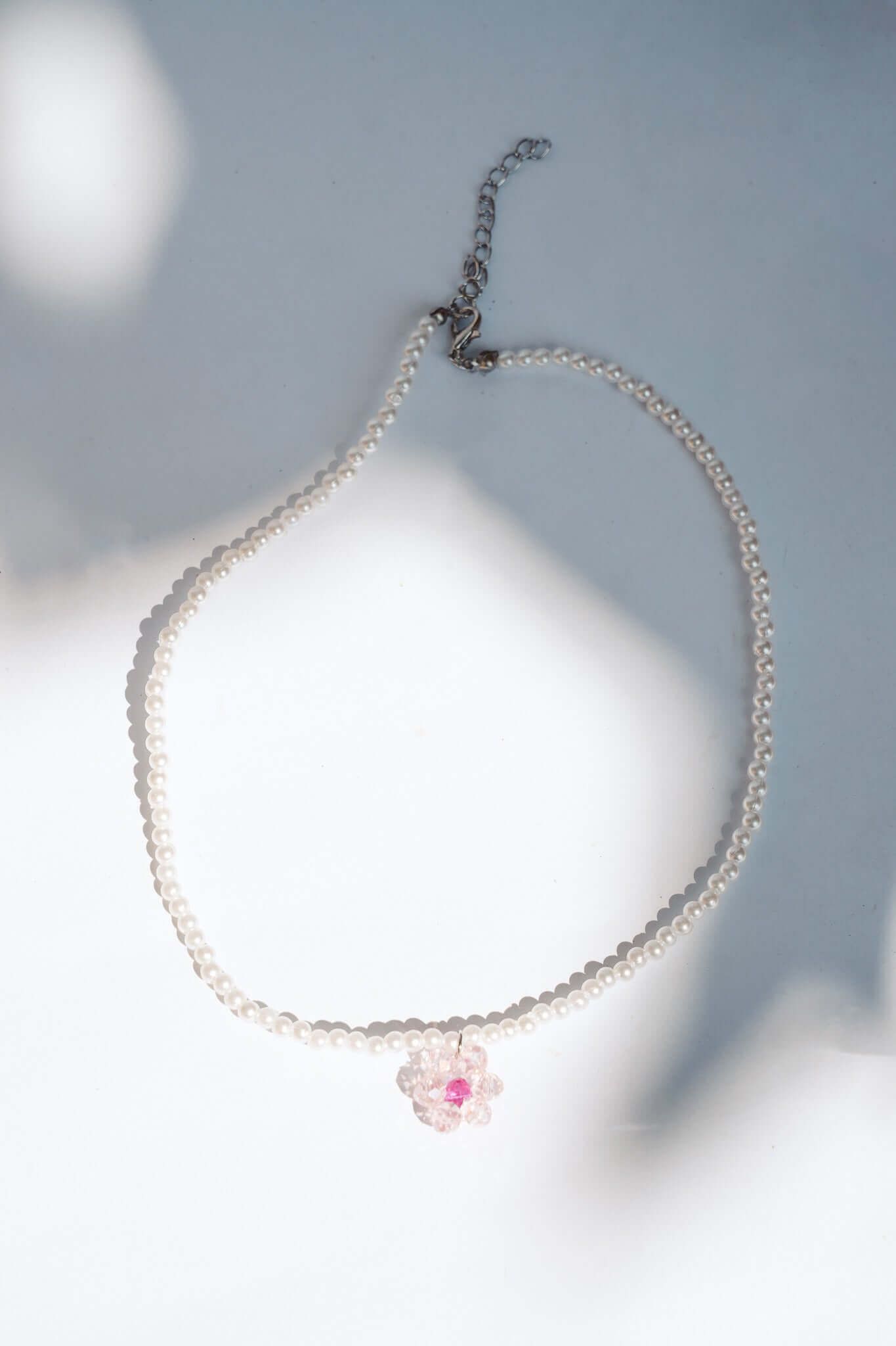 THE BEADED FLOWER NECKLACE Color: Pink by HIBISCUS THE LABEL Designer Homewares Furniture Australia