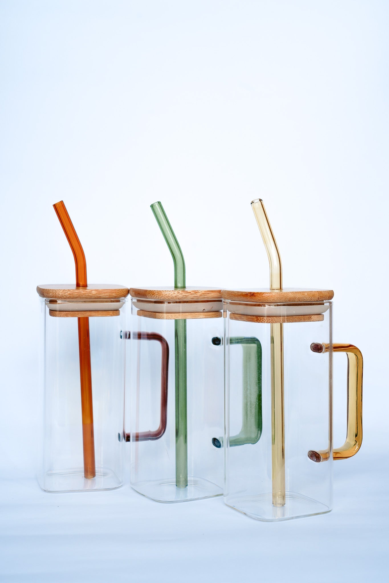 THE CATALINA GLASS MUG + STRAW by HIBISCUS THE LABEL - Shop at Black Salt Co