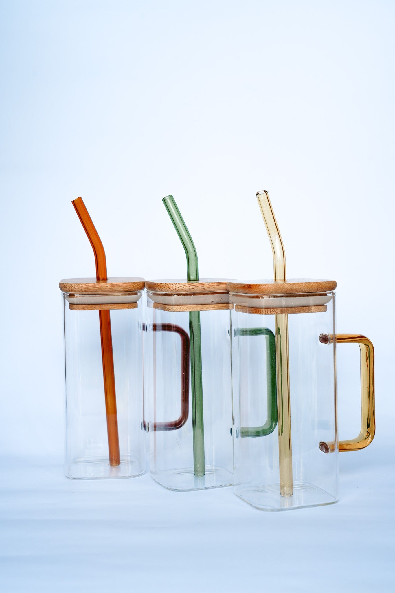 THE CATALINA GLASS MUG + STRAW by HIBISCUS THE LABEL - Shop at Black Salt Co