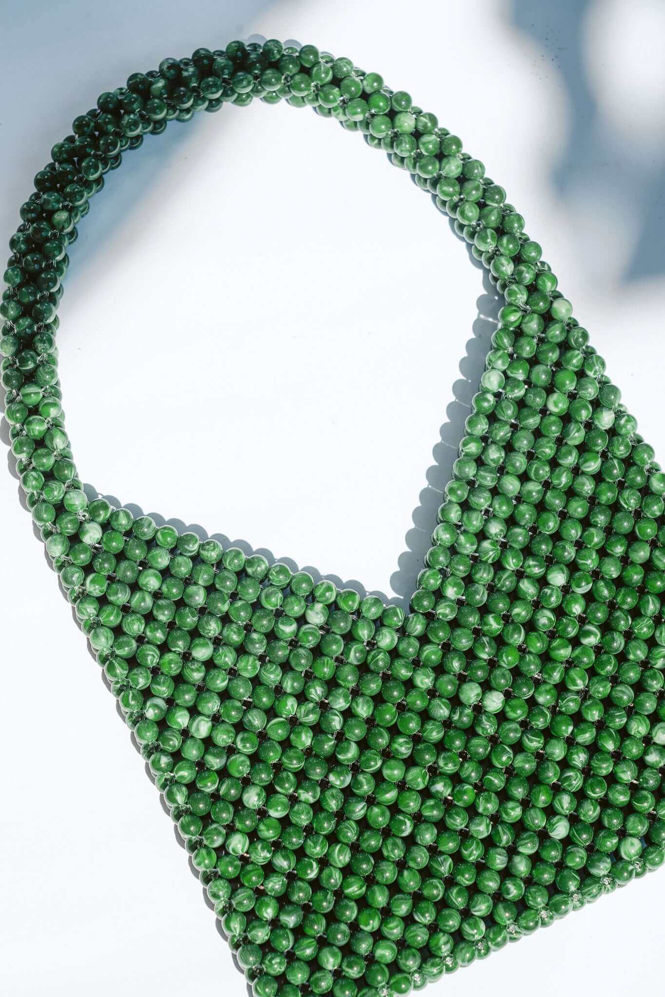 THE DAPHNE BEADED BAG Color: Green by HIBISCUS THE LABEL Designer Homewares Furniture Australia