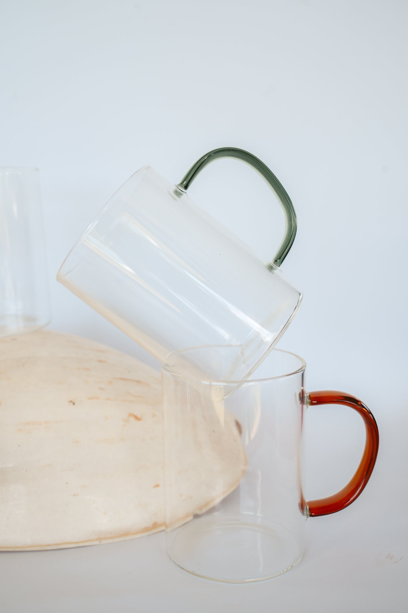 THE DAWN GLASS MUG Color: Yellow by HIBISCUS THE LABEL Designer Homewares Furniture Australia