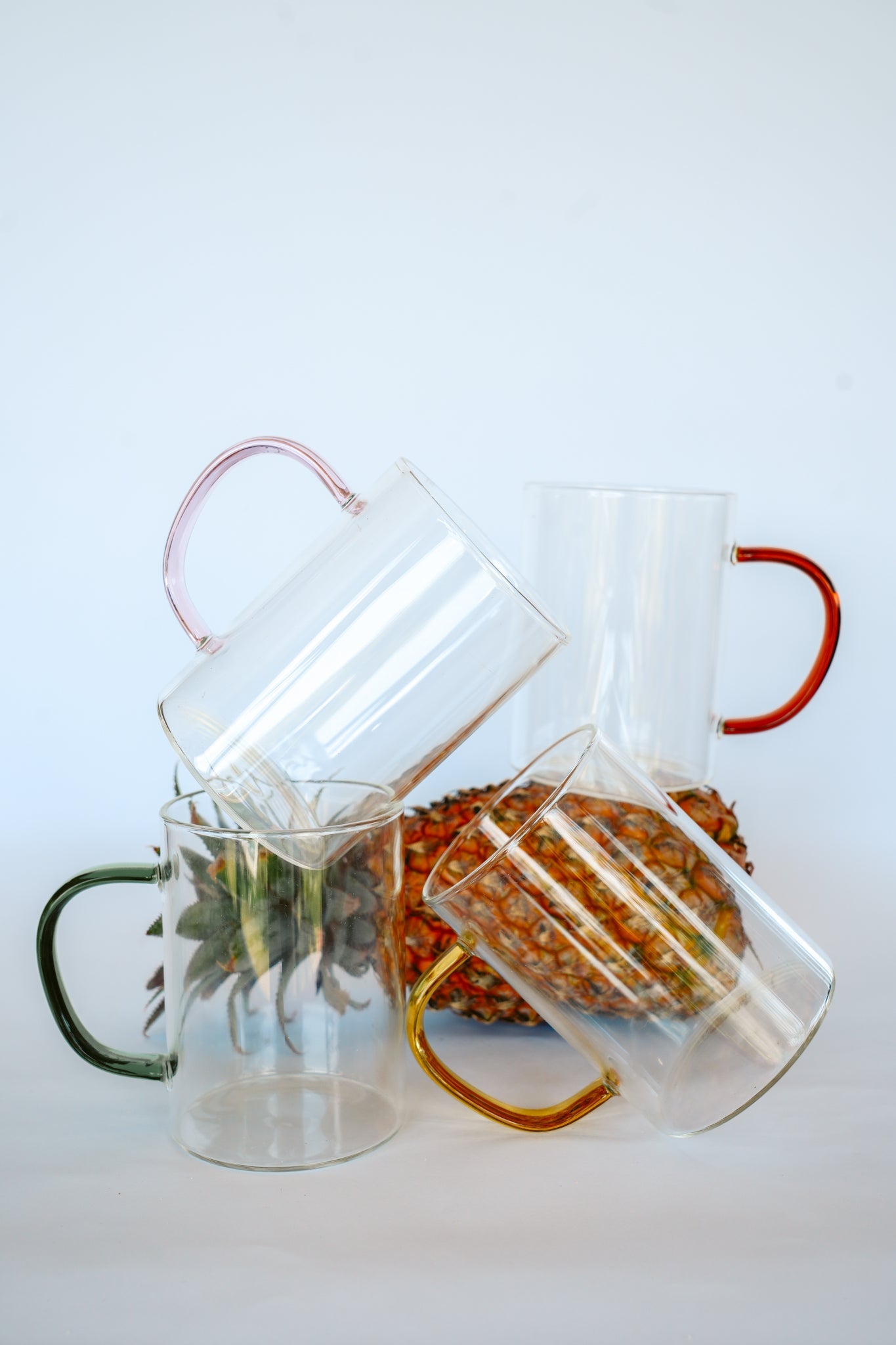 THE DAWN GLASS MUG Color: Yellow by HIBISCUS THE LABEL Designer Homewares Furniture Australia