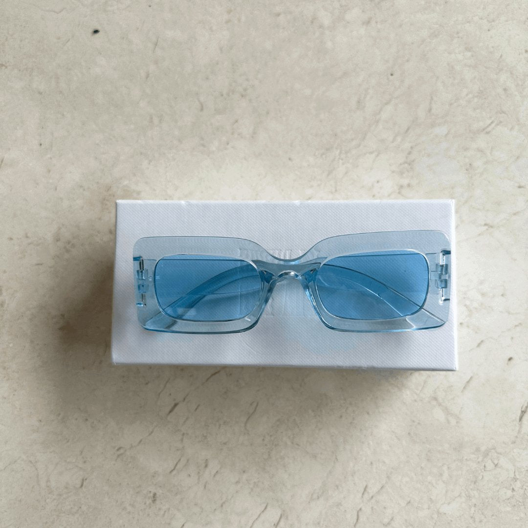 THE FESTIVAL SUNGLASSES BLUE by HIBISCUS THE LABEL - Shop at Black Salt Co