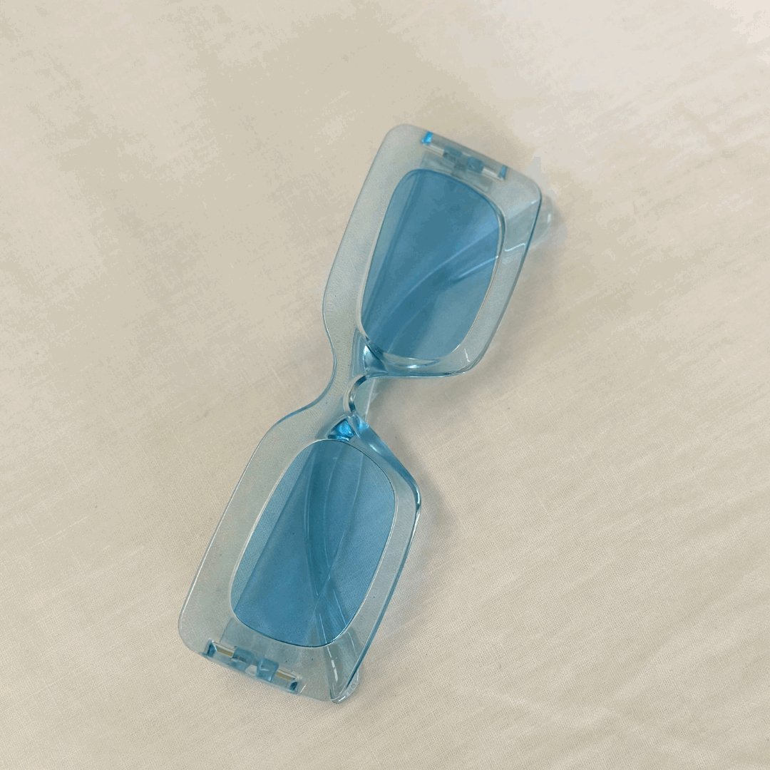 THE FESTIVAL SUNGLASSES BLUE by HIBISCUS THE LABEL - Shop at Black Salt Co