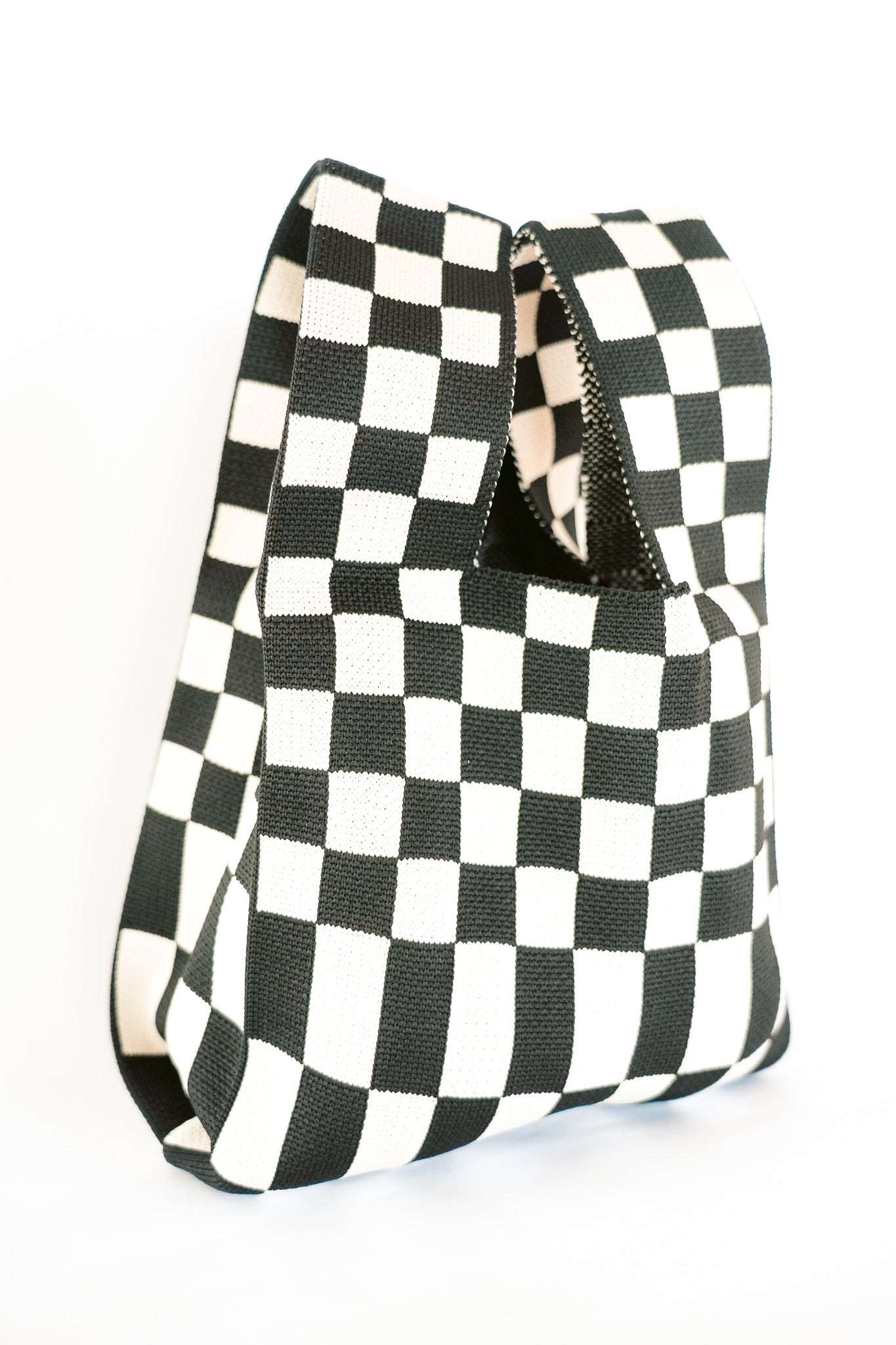 THE FIESTA BAGS Color: Black Checkers by HIBISCUS THE LABEL Designer Homewares Furniture Australia