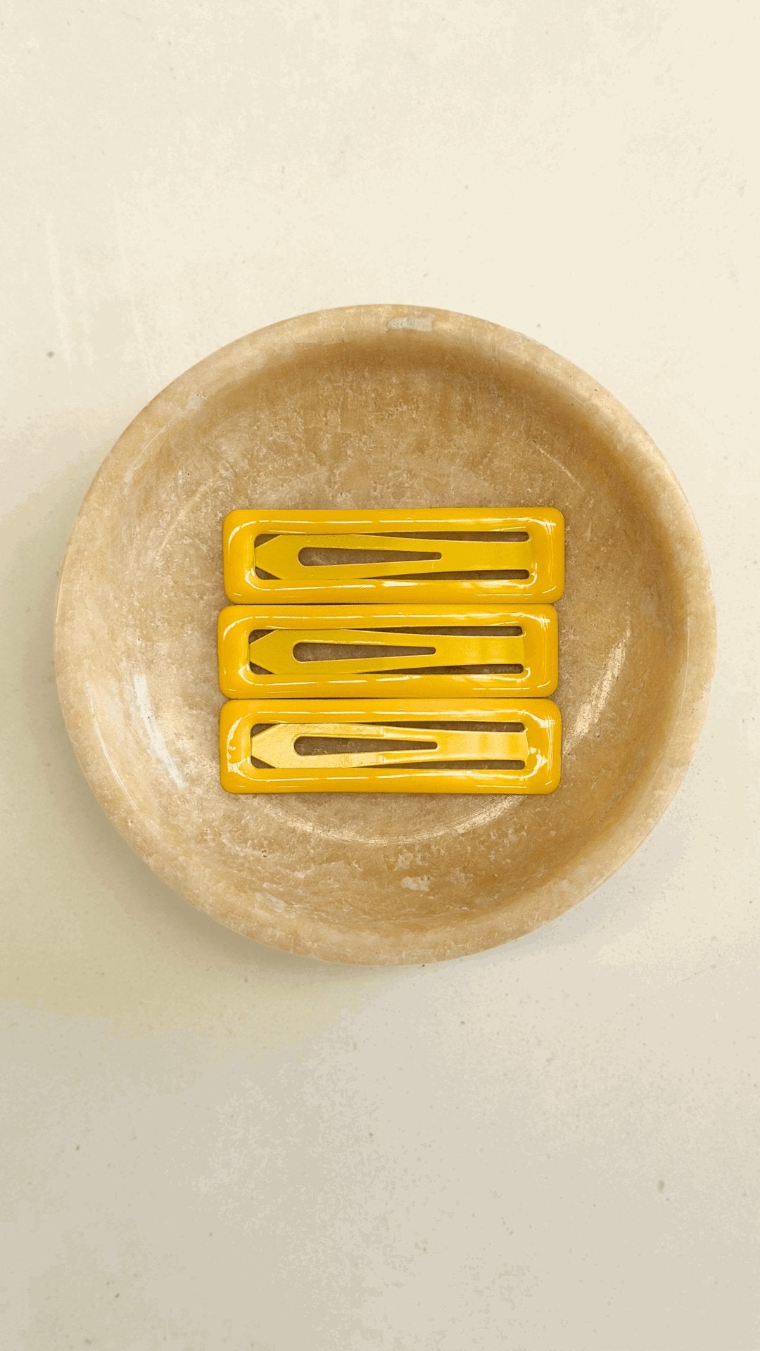 THE ISLAND RECTANGLE HAIR CLIPS - YELLOW PACK by Black Salt Co Sale - Shop at Black Salt Co