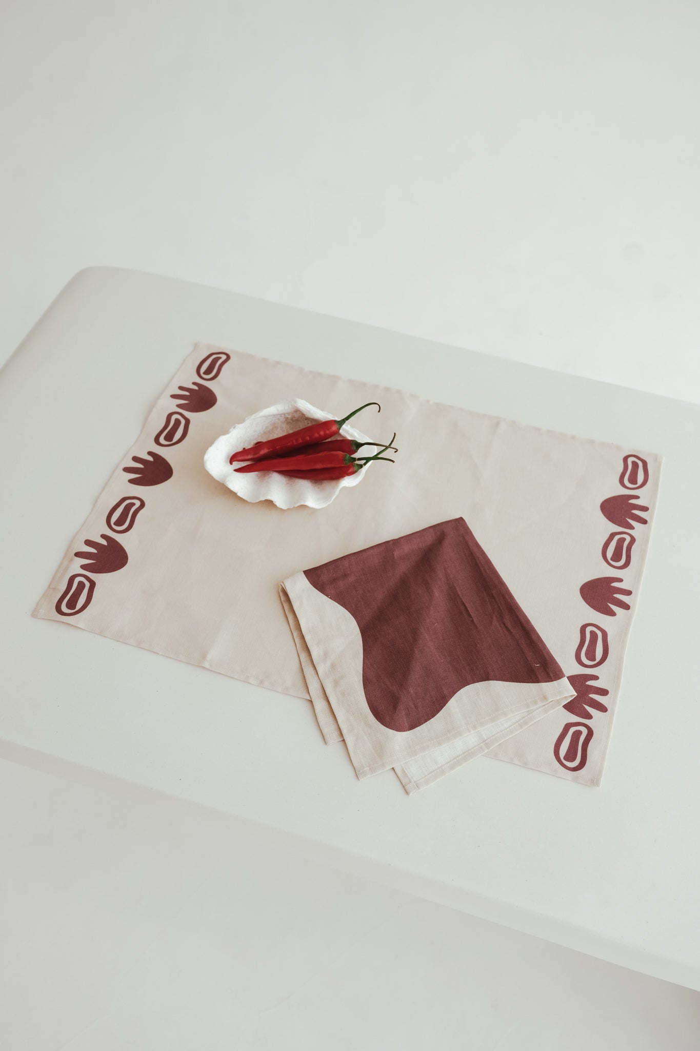 THE LOMBOK NAPKINS (set of 4) by HIBISCUS THE LABEL Designer Homewares Furniture Australia