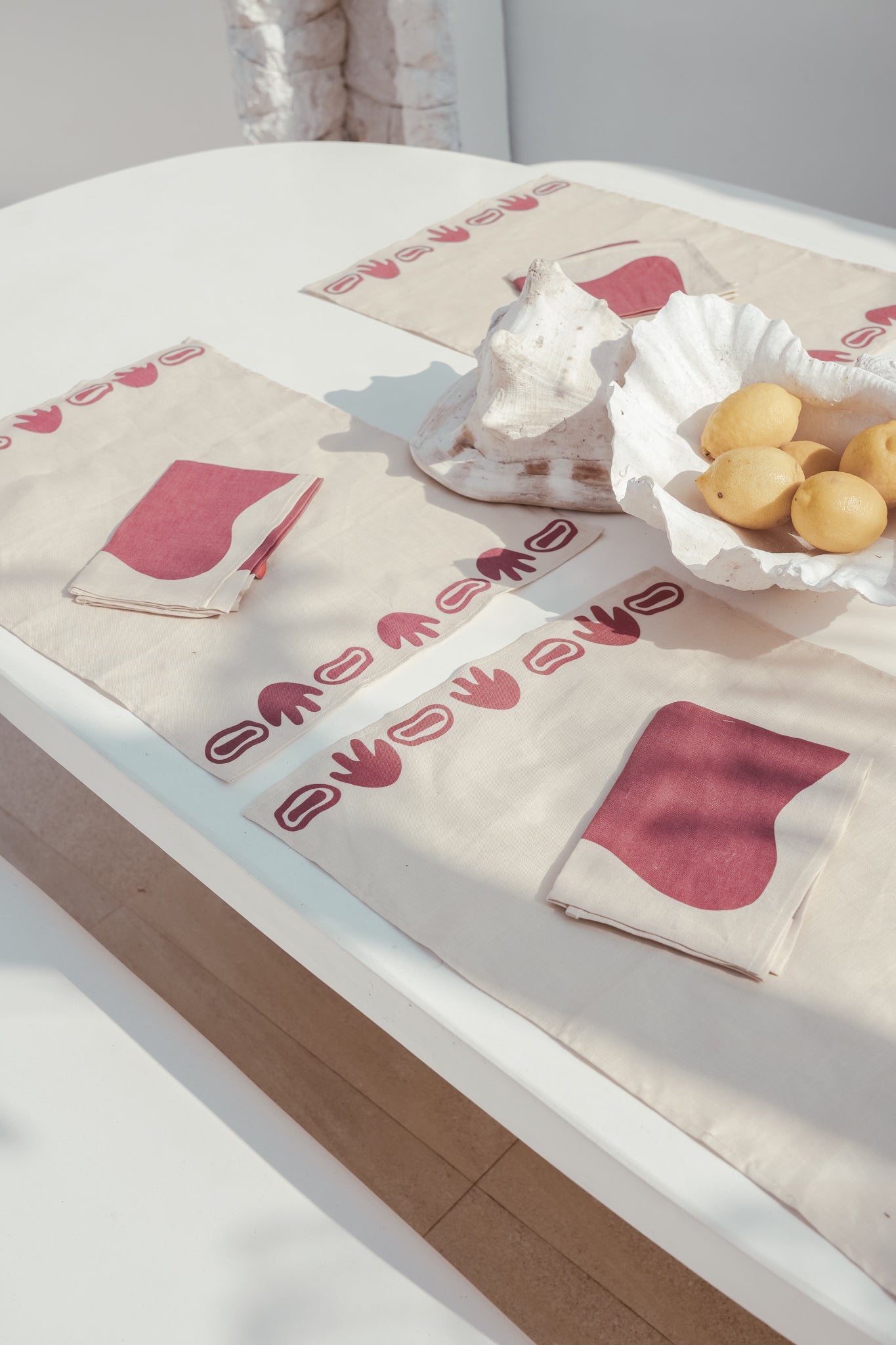 THE LOMBOK NAPKINS (set of 4) by HIBISCUS THE LABEL Designer Homewares Furniture Australia