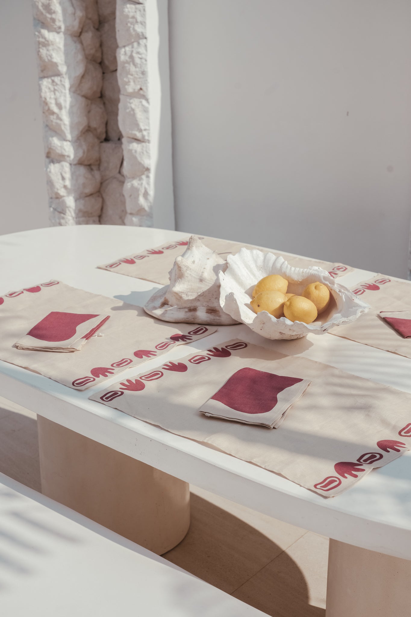 THE LOMBOK NAPKINS (set of 4) by HIBISCUS THE LABEL Designer Homewares Furniture Australia