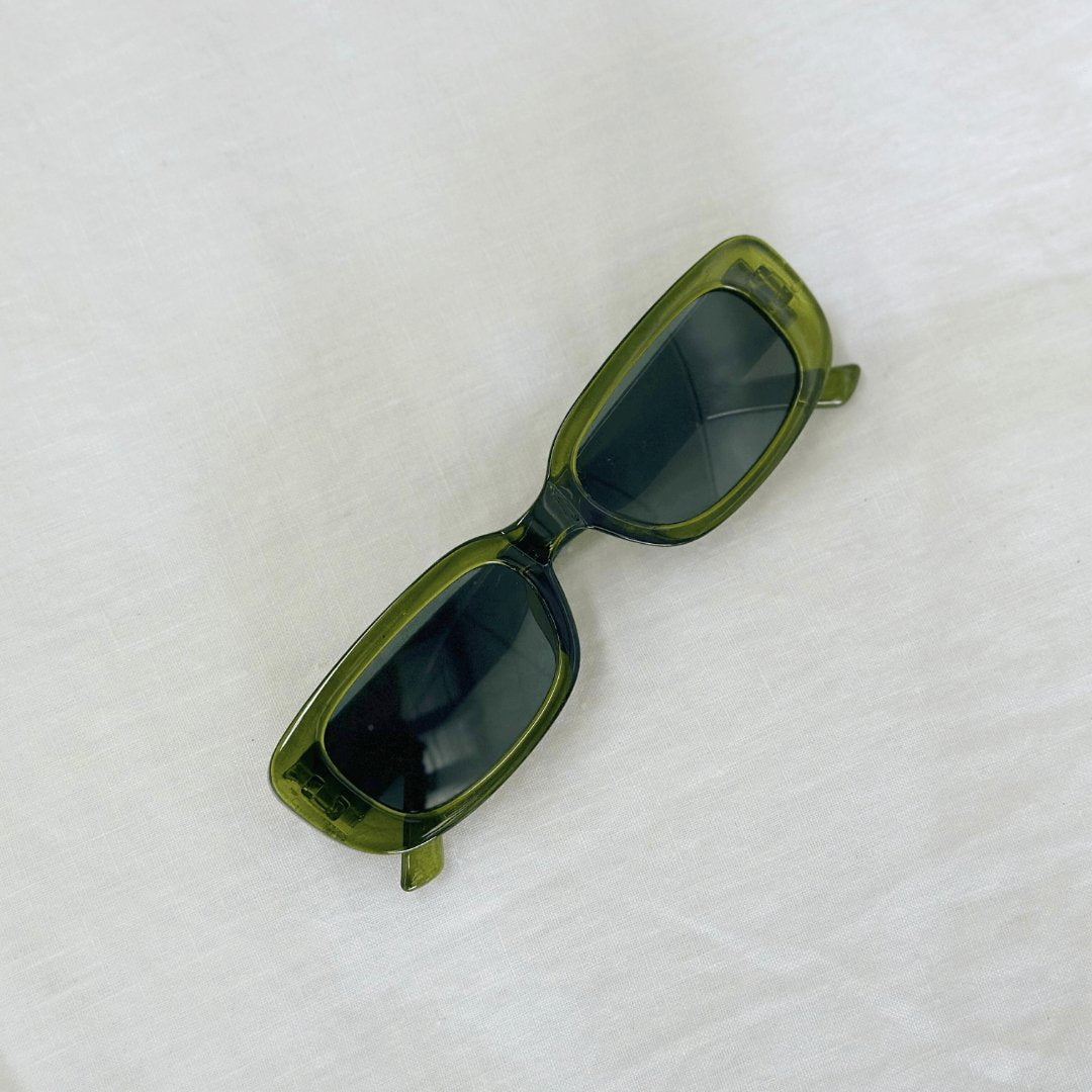 Green designer sunglasses best sale