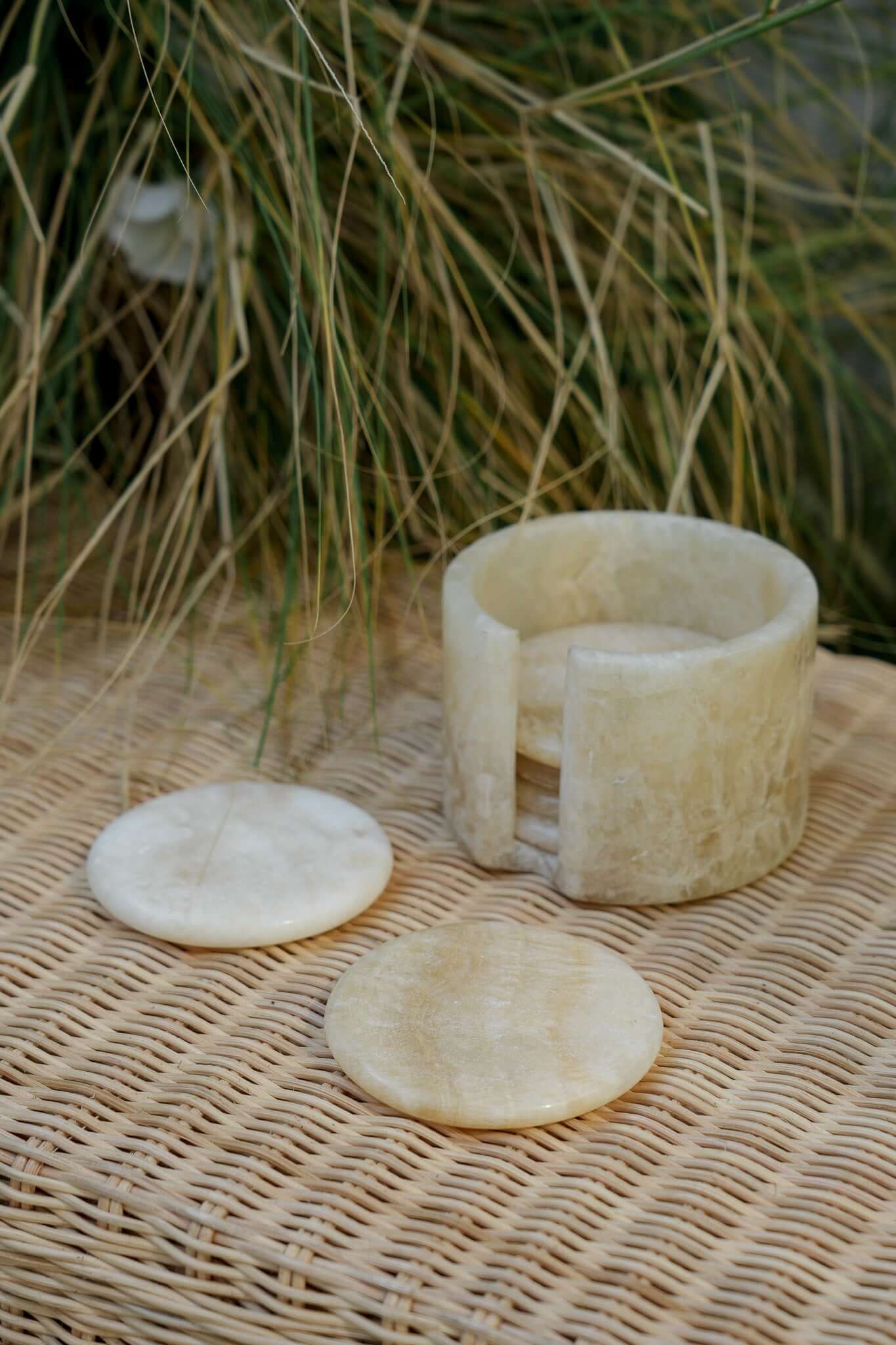 THE ONYX COASTER SET by Black Salt Co Designer Homewares Furniture Australia