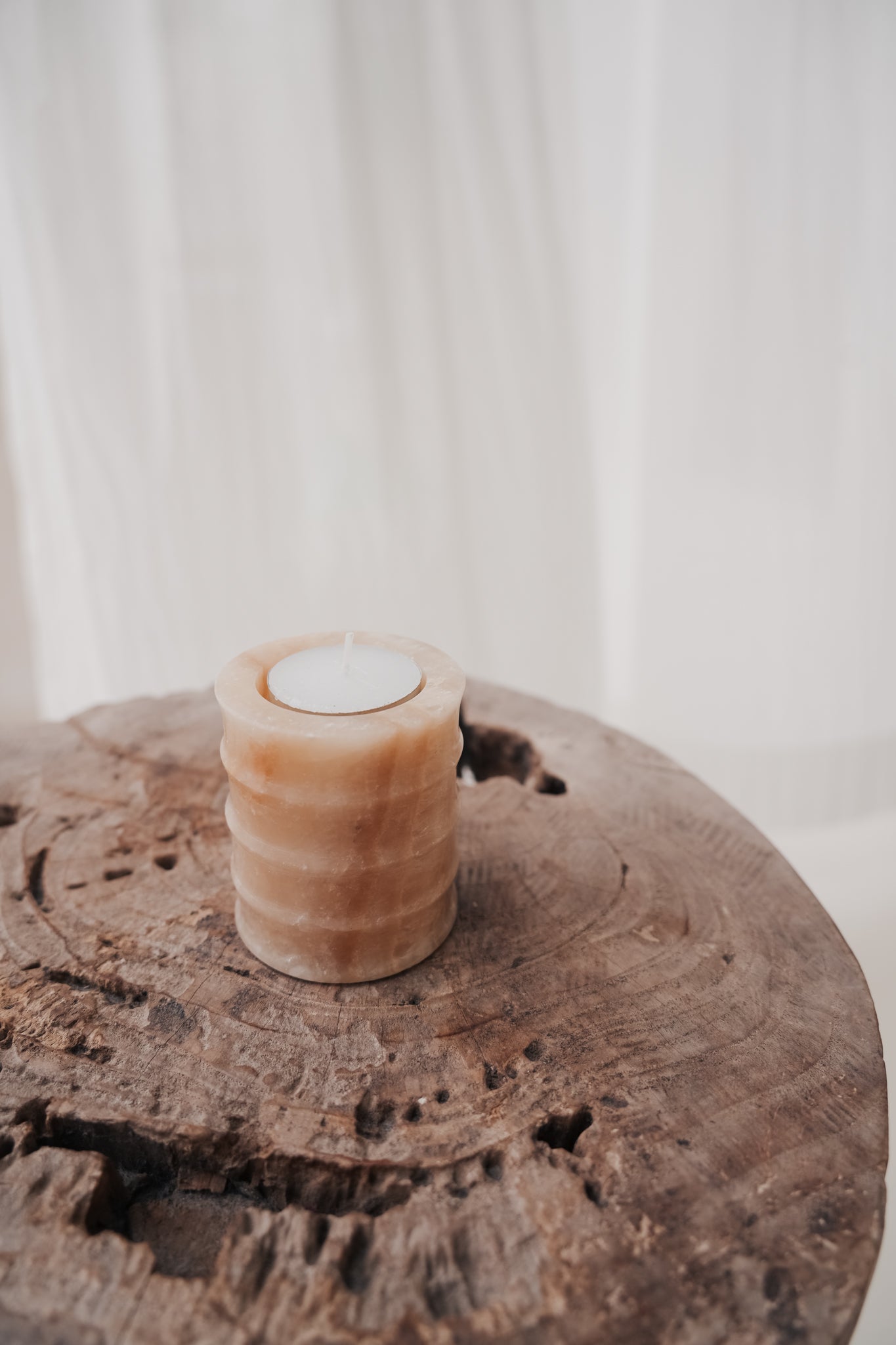 THE ONYX SCALLOP CANDLEHOLDER by Black Salt Co Designer Homewares Furniture Australia