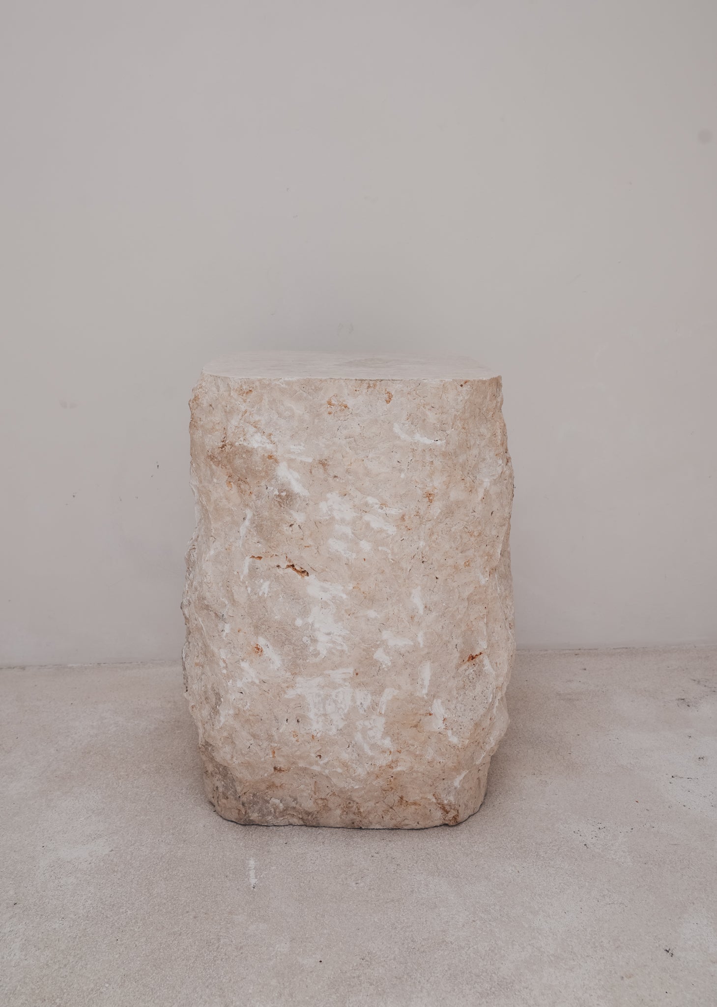 THE RAW STONE STOOL/TABLE by Black Salt Co Designer Homewares Furniture Australia