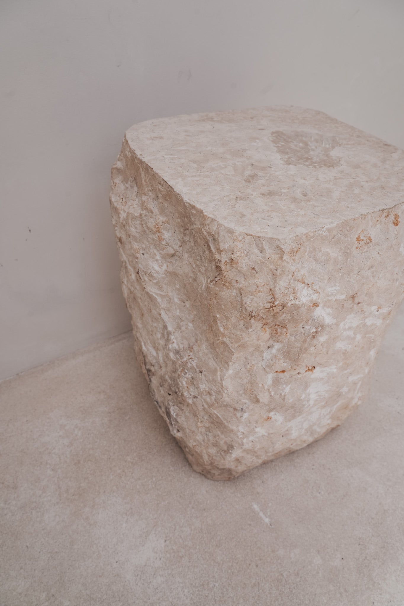 THE RAW STONE STOOL/TABLE by Black Salt Co Designer Homewares Furniture Australia