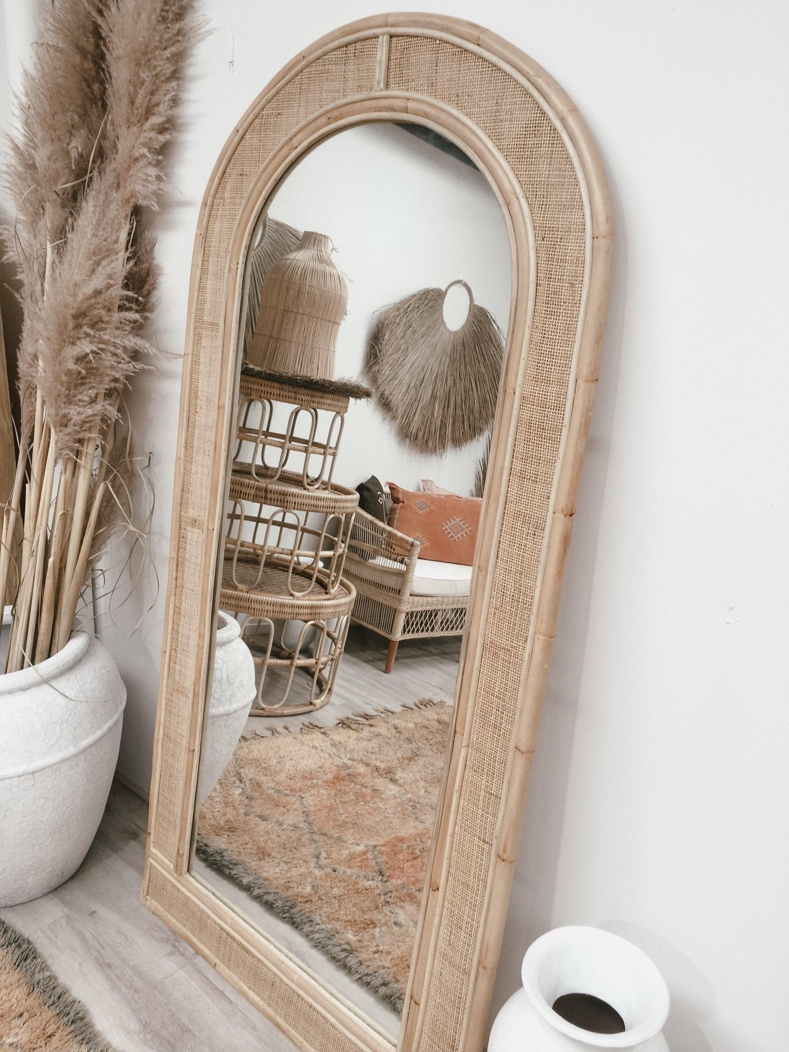 THE SEVILLE ARCH FLOOR MIRROR by Black Salt Co Designer Homewares Furniture Australia