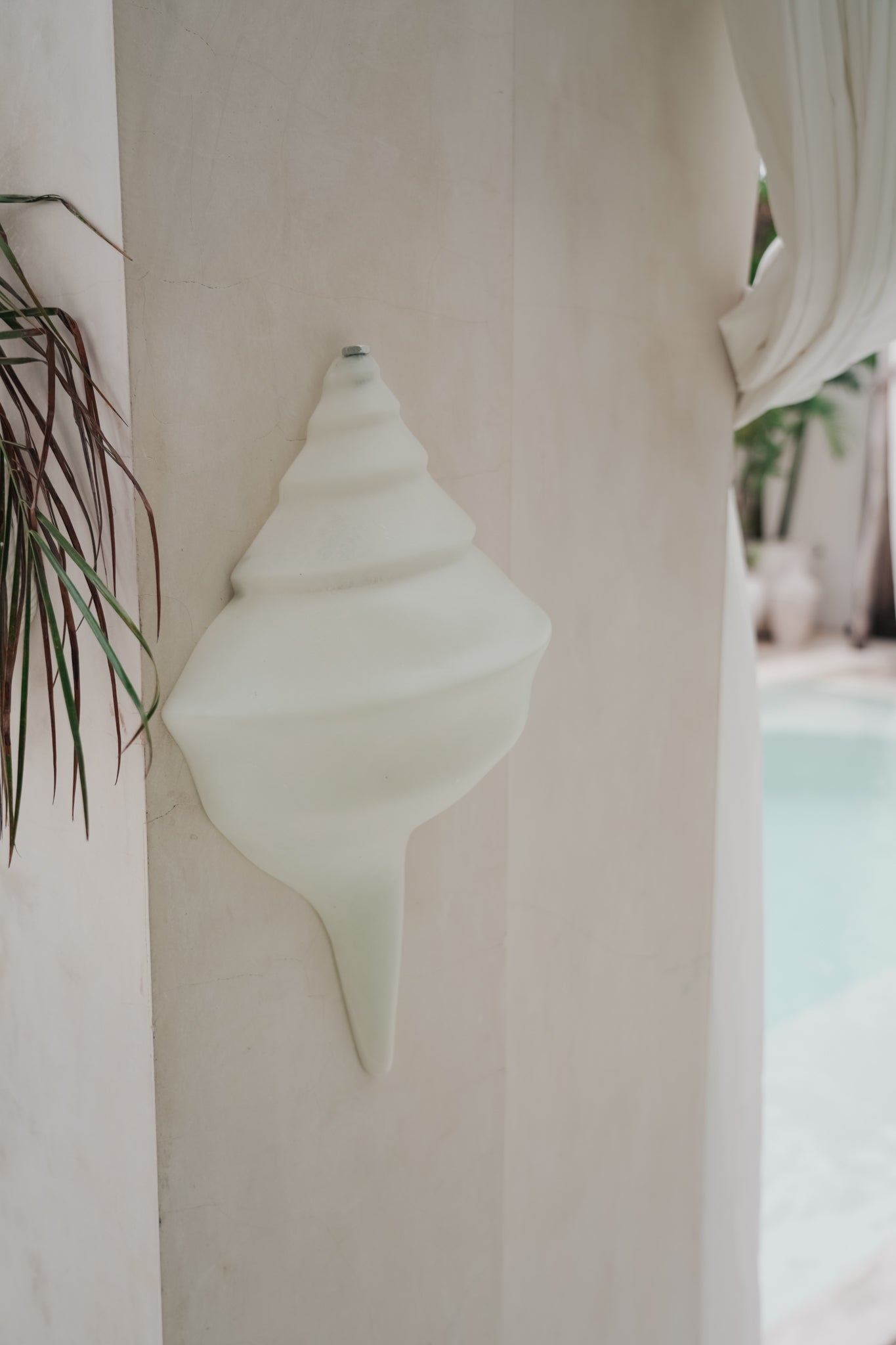 THE SHELL SCONCE Color: WHITE by Black Salt Co Designer Homewares Furniture Australia