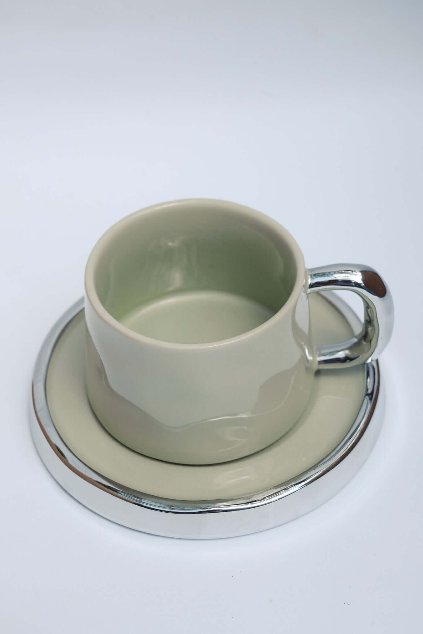 THE STEVIE CUP AND SAUCER SET Color: Moss by HIBISCUS THE LABEL Designer Homewares Furniture Australia