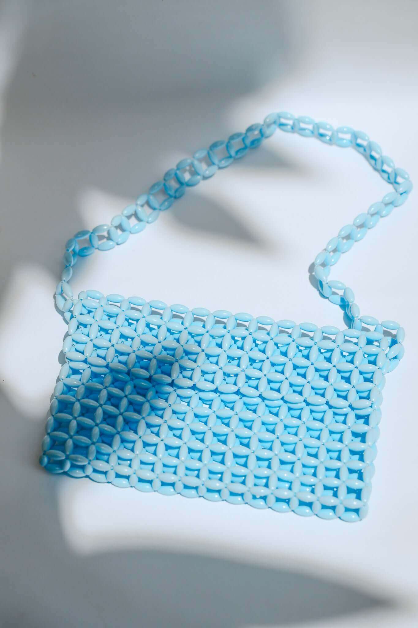 THE TIA BEADED BAG Color: BLUE by HIBISCUS THE LABEL Designer Homewares Furniture Australia