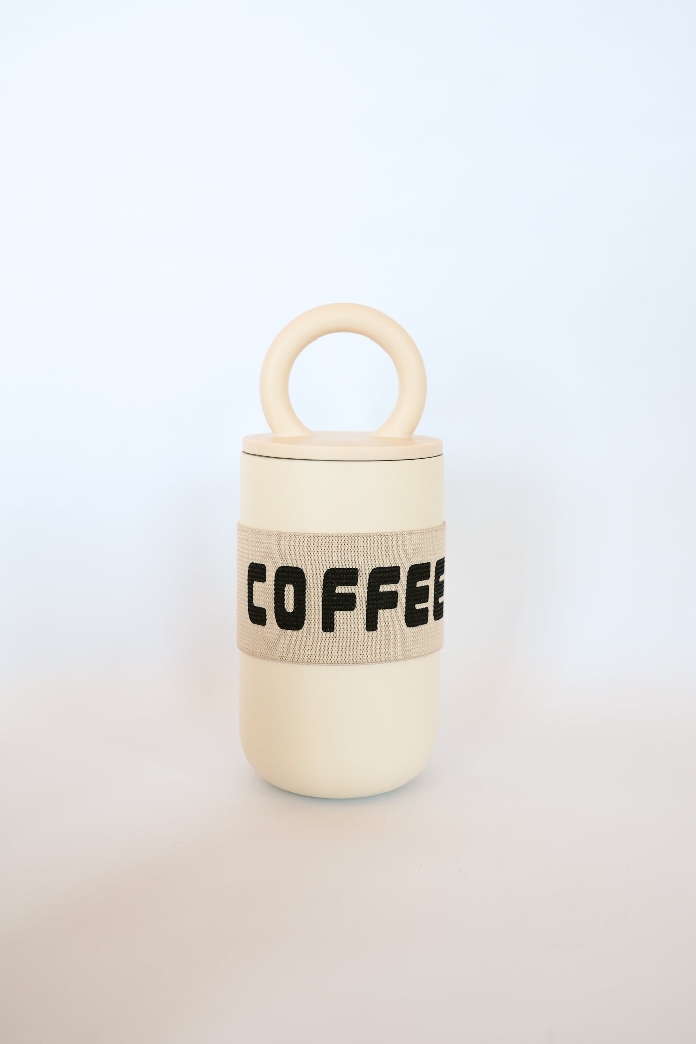 THE TRAVEL COFFEE BOTTLE Color: White by HIBISCUS THE LABEL Designer Homewares Furniture Australia