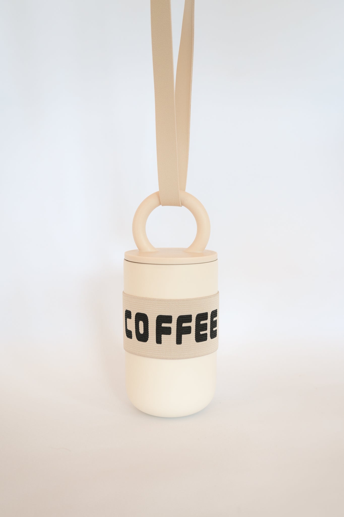 THE TRAVEL COFFEE BOTTLE Color: White by HIBISCUS THE LABEL Designer Homewares Furniture Australia