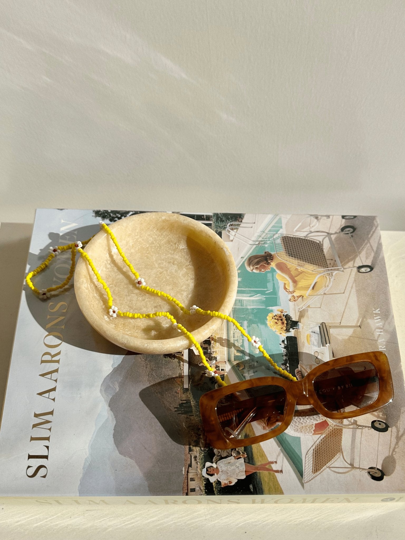 THE VACAY SUNGLASS CHAIN - YELLOW BLOOM by HIBISCUS THE LABEL - Shop at Black Salt Co